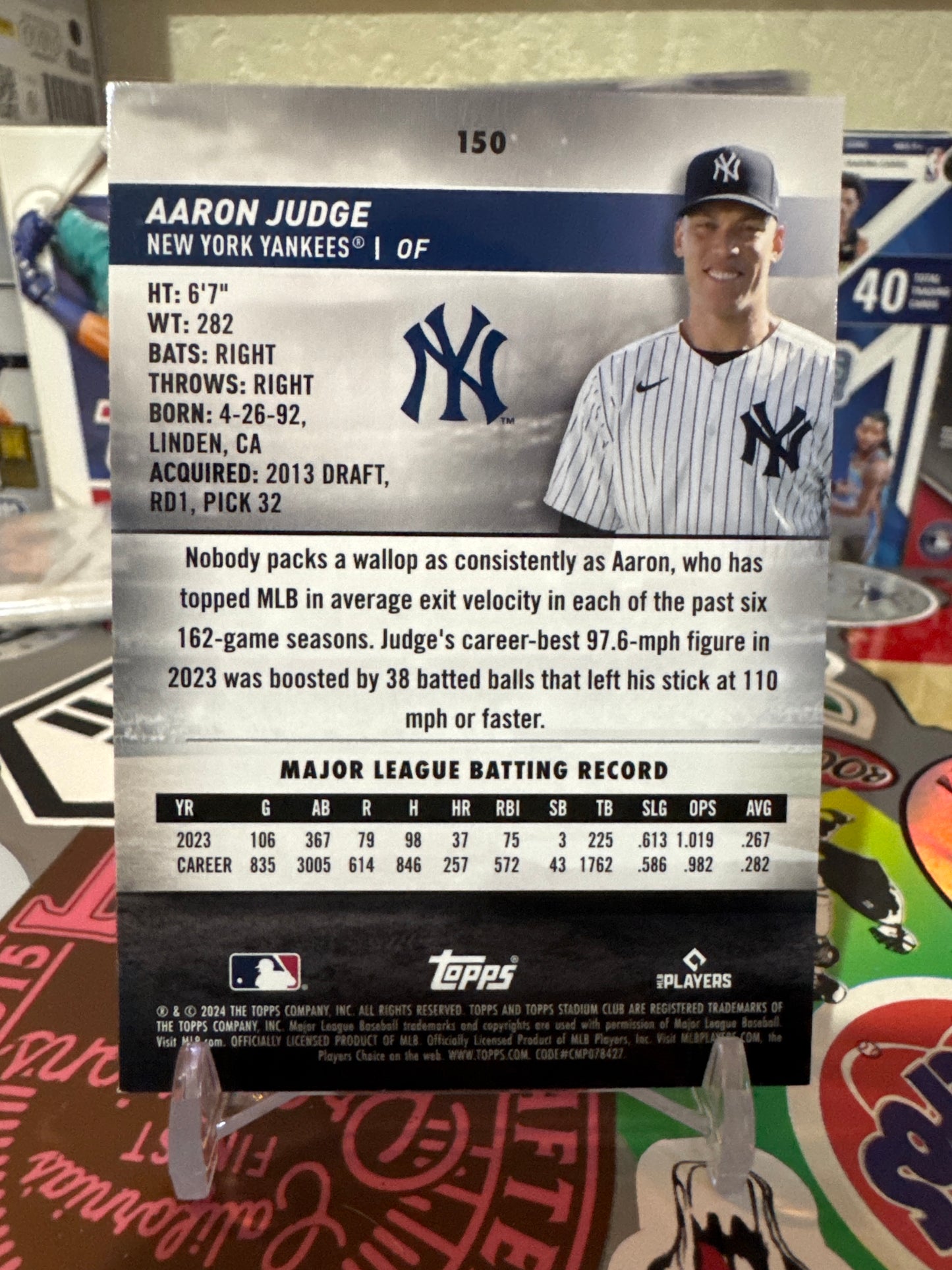 2024 Topps Stadium Club #150 Aaron Judge