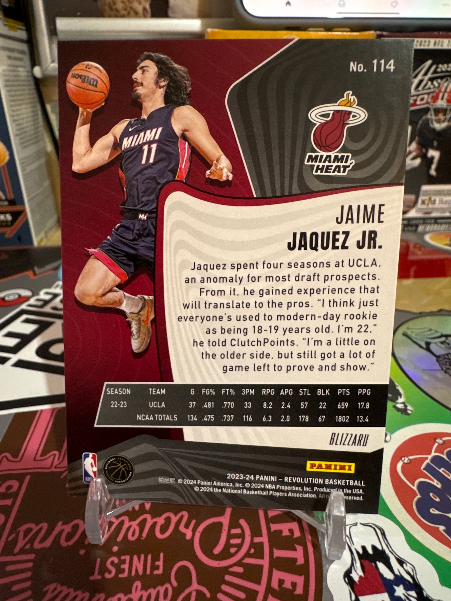 2023 Panini Revolution #114 Jaime Jaquez Jr. RC - Blizzard