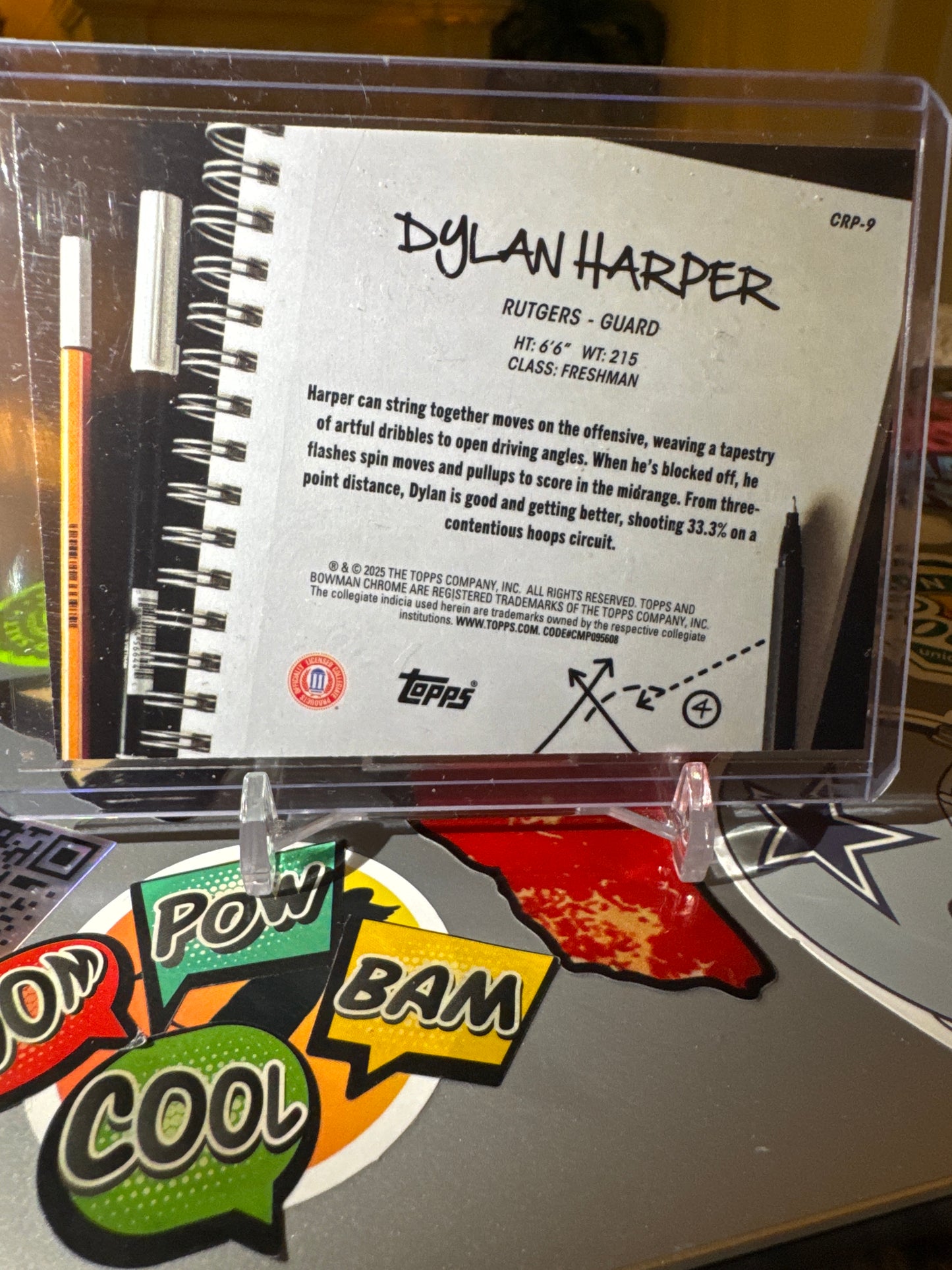 2025 Topps Bowman U - College Rule Playbook #CRP-9 Dylan Harper