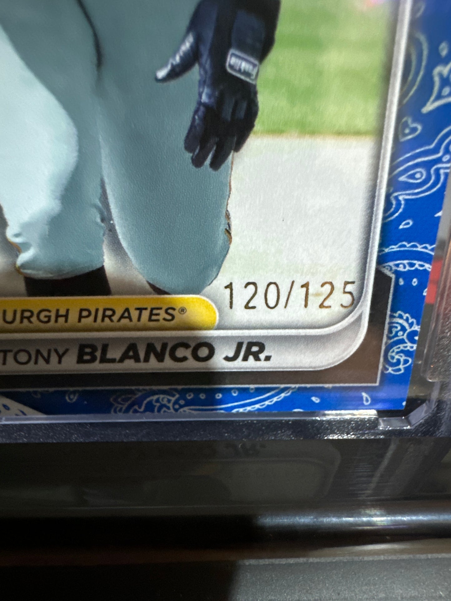 2024 Bowman Bowman Prospects #BP-132 Tony Blanco Jr. Blue Pattern. Numbered 120/125