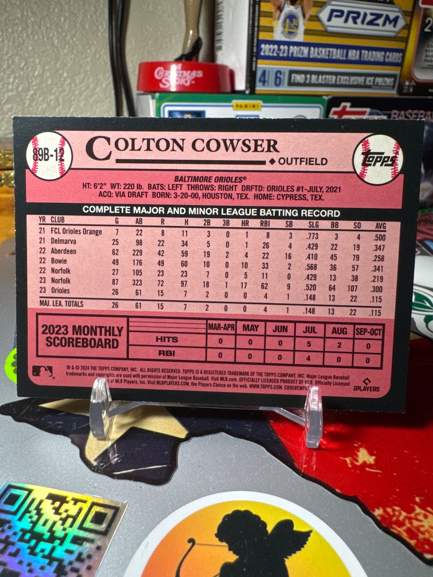 2024 Topps 1989 Topps Baseball ##89B-12 Colton Cowser RC