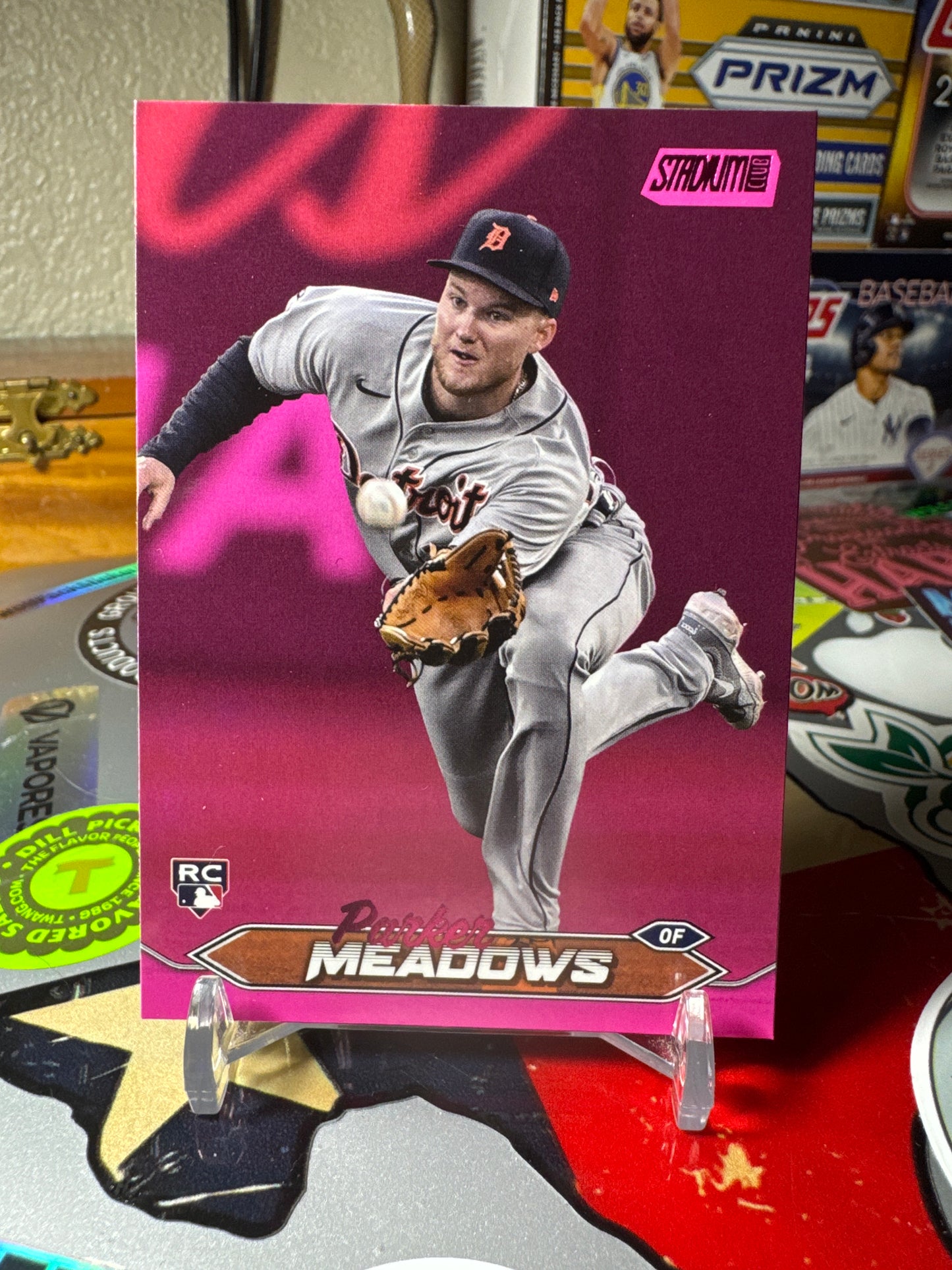 2024 Topps Stadium Club #105 Parker Meadows RC- Pink Parallel