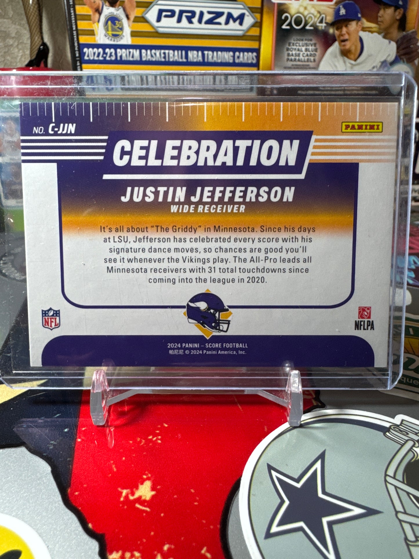 2024 Panini Score- Celebration #C-JJN Justin Jefferson