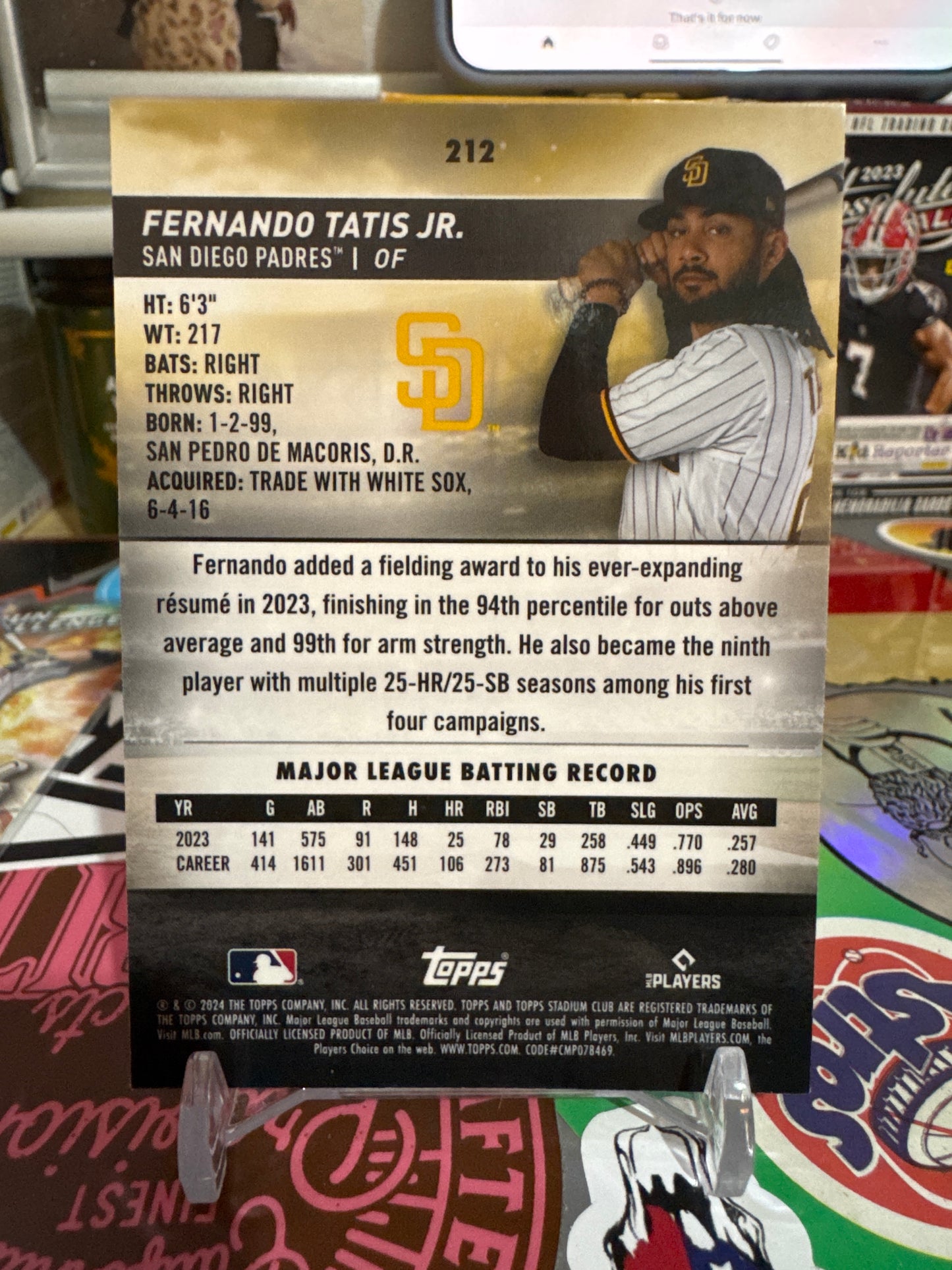 2024 Topps Stadium Club Chrome #212 Fernando Tatis Jr.