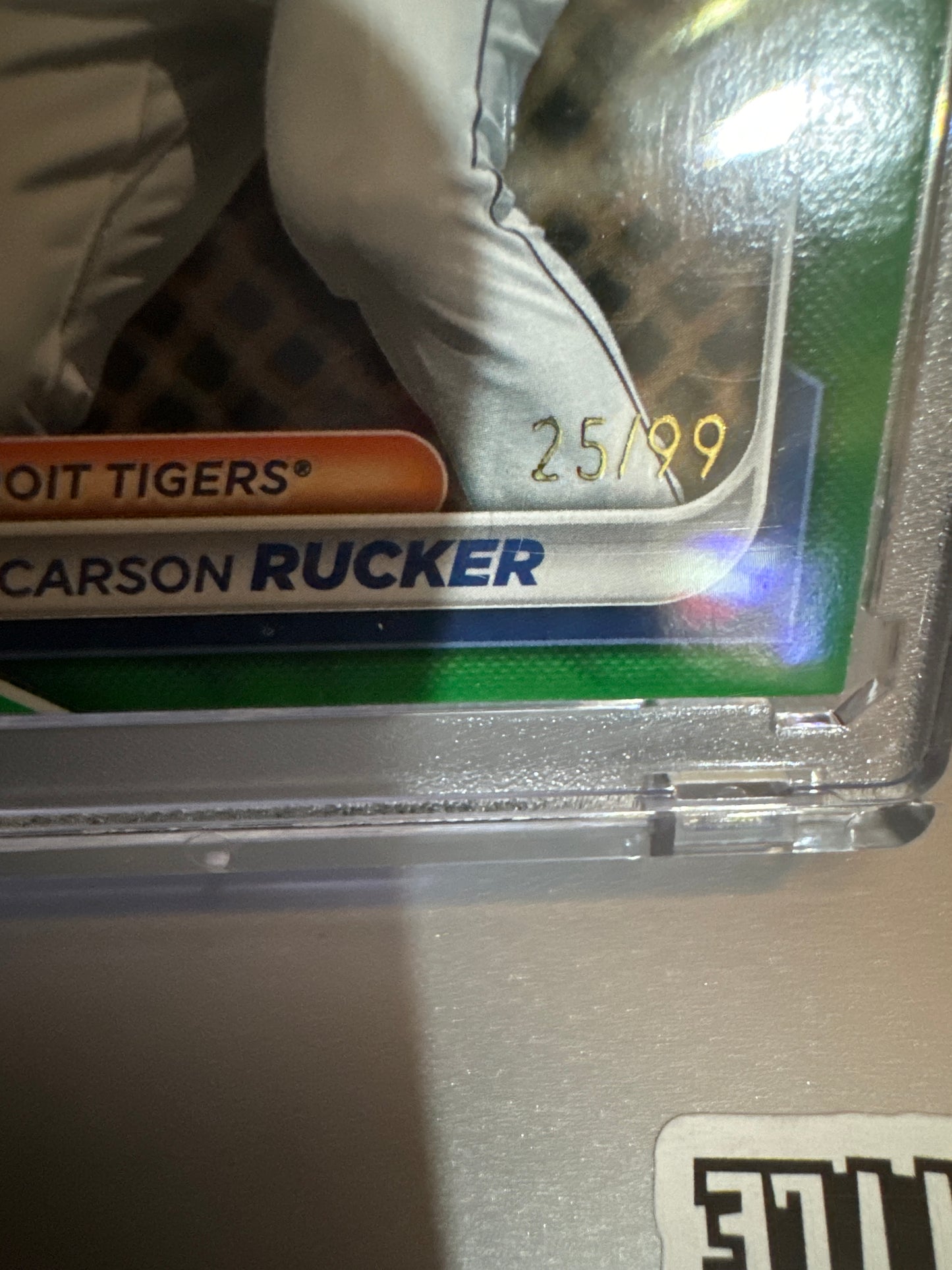 2024 Bowman Bowman Prospects #BP-65 Carson Rucker. Green. Numbered 25/99