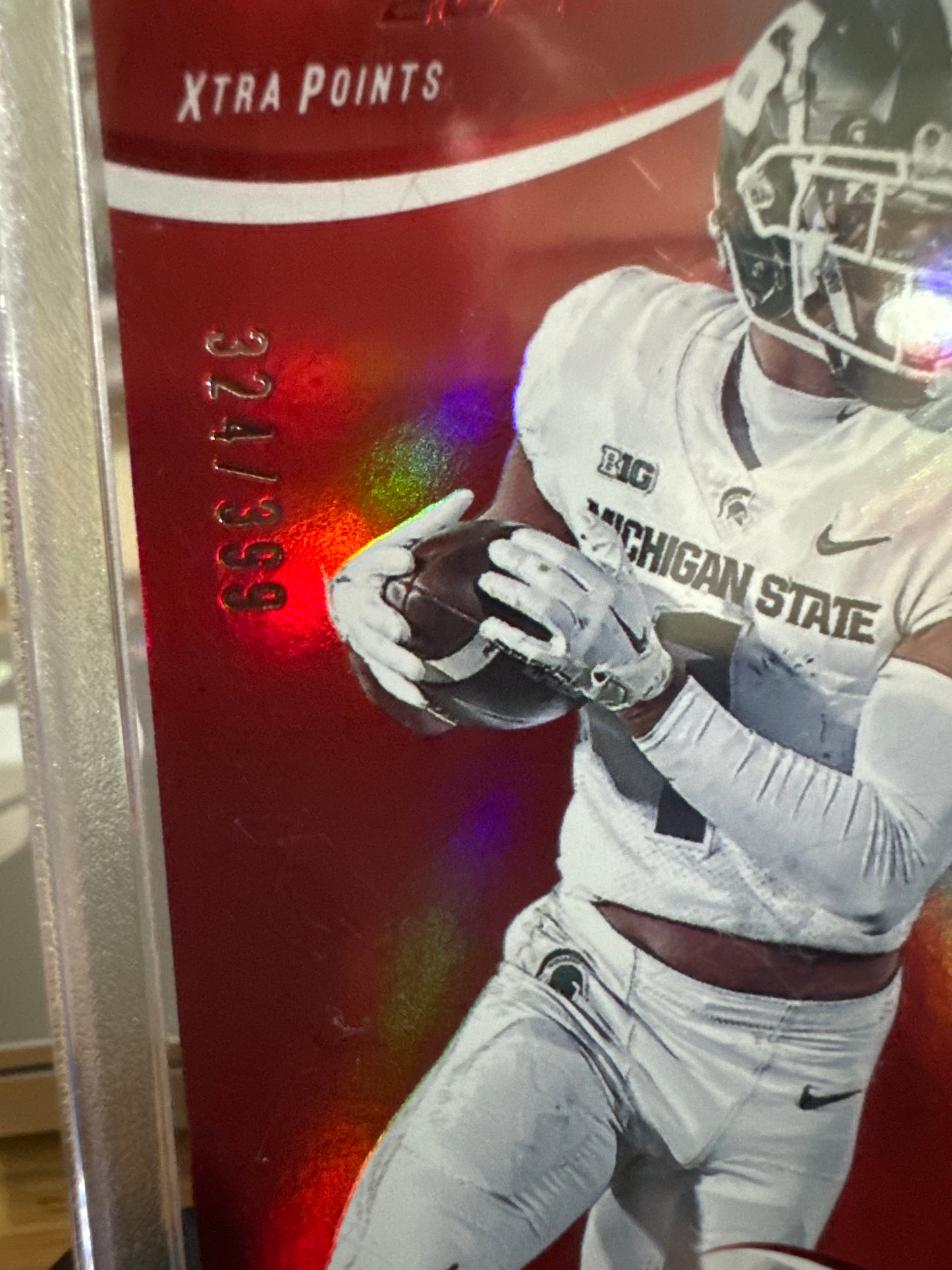 2023 Panini Prestige #348 Jayden Reed. Red XP Premium. RC Numbered. 324/399