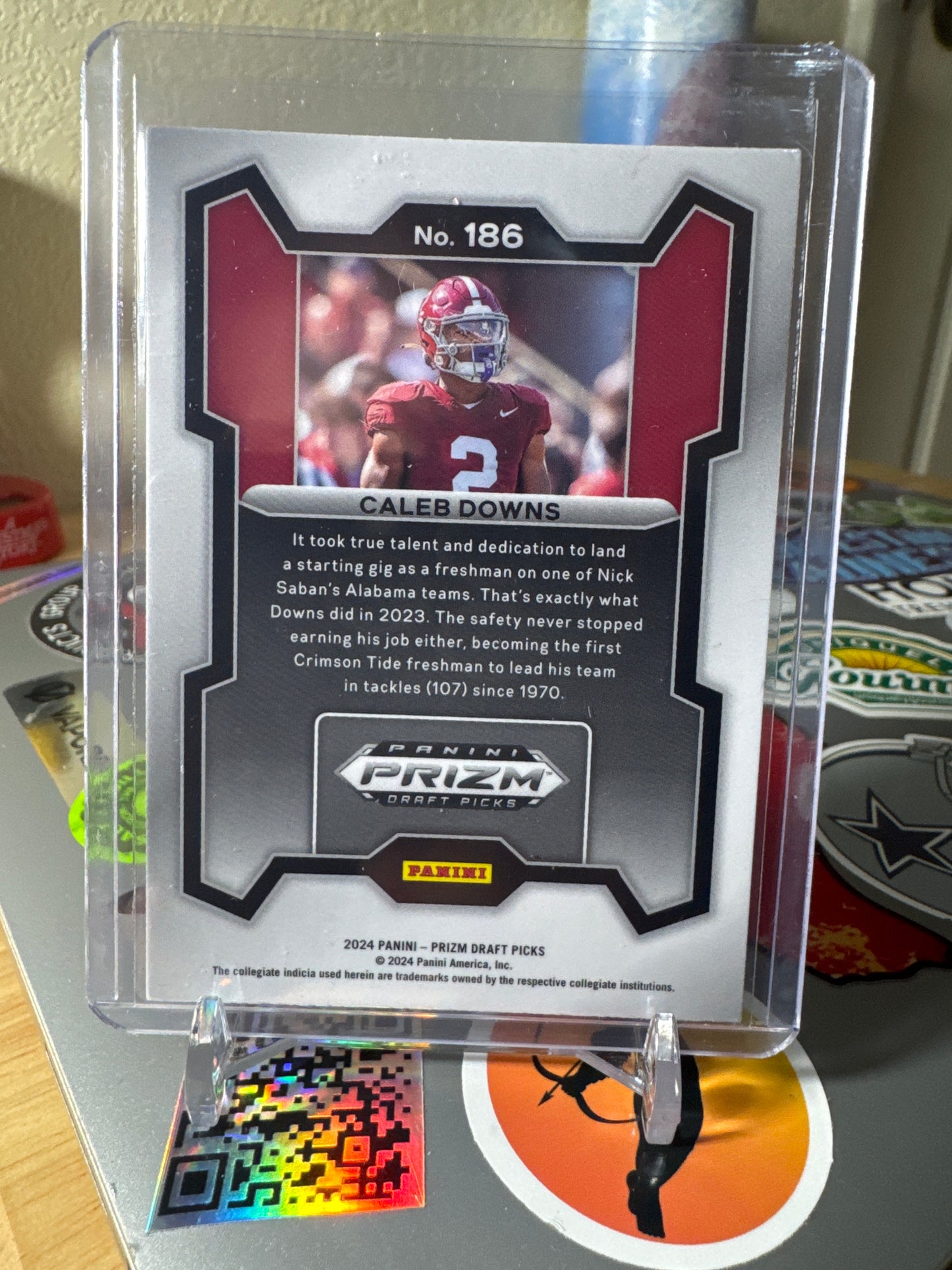 2024 Panini Prizm Draft Picks #186 Caleb Downs- Rated Prospect