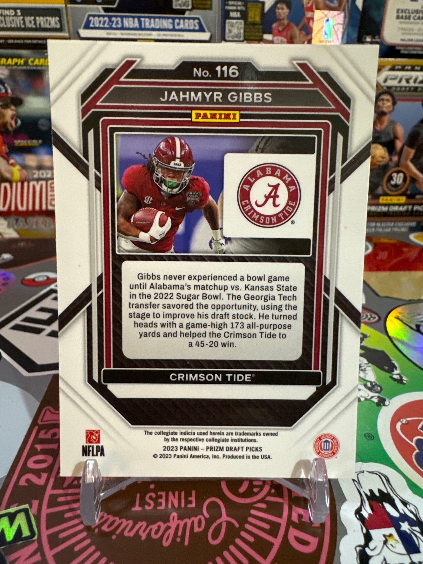 2023 Panini Prizm draft picks #116 Jahmyr Gibbs RC