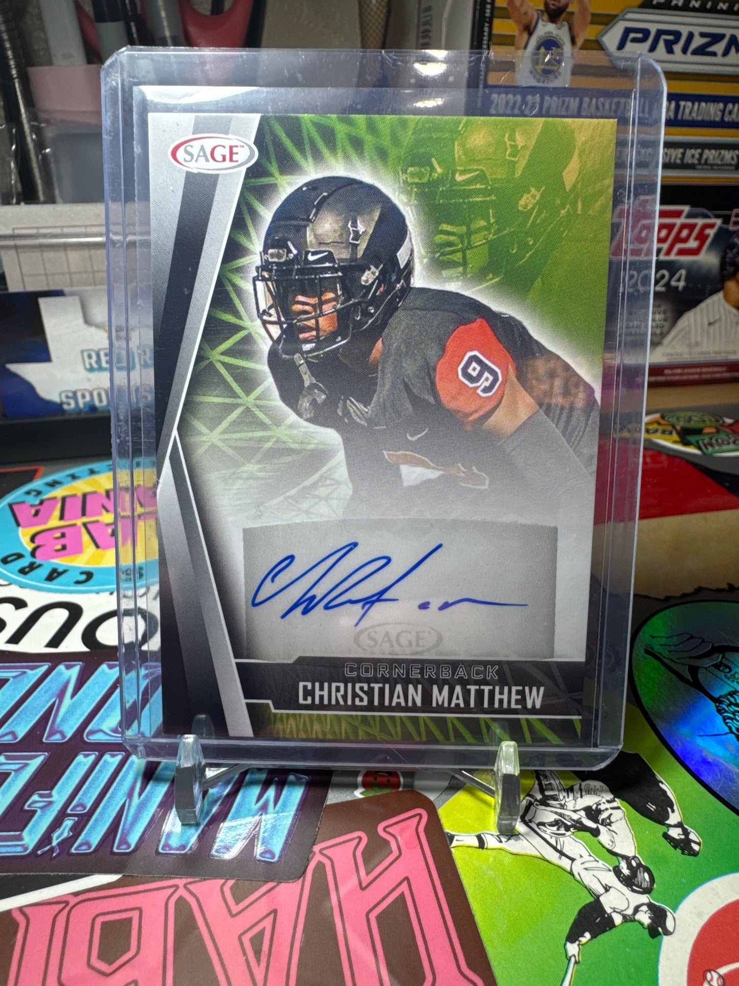 2022 Sage Autographs Black. #A-CM2 Christian Matthew
