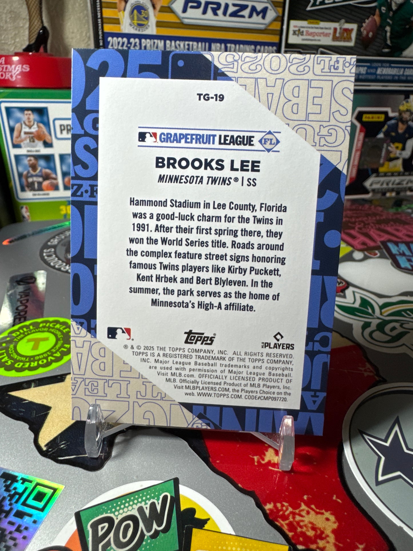 2025 Topps Training Grounds #TG-19 Brooks Lee RC