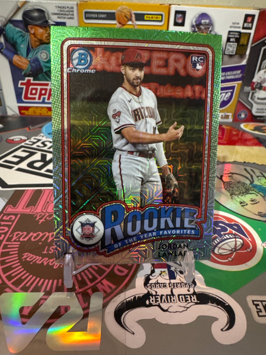 2024 Bowman Rookie of the Year favorites #ROY-7 Jordan Lawlar RC-Mojo Refractor Parallel
