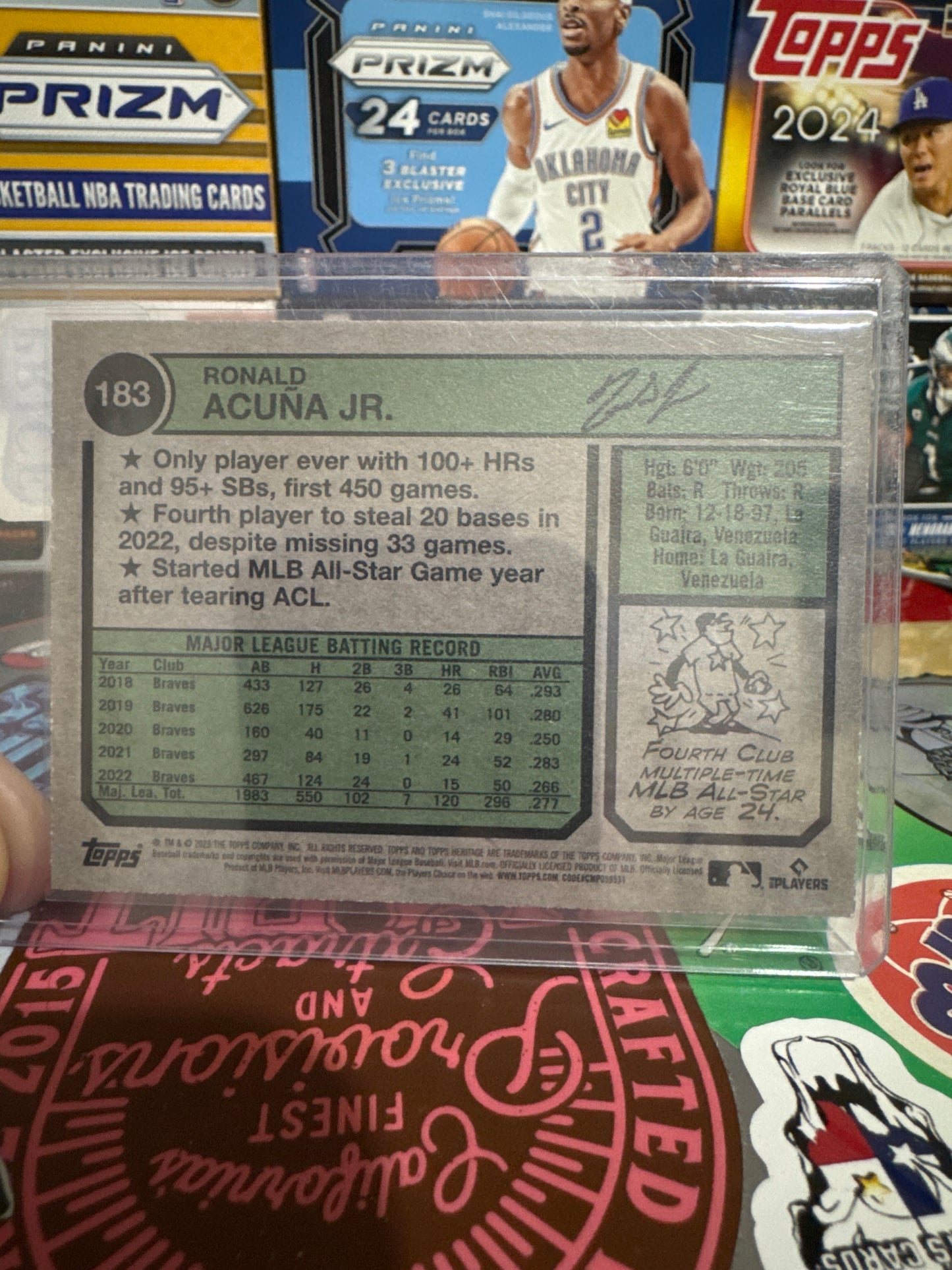 2023 Topps Heritage Image Variations #183 Ronald Acuna Jr.