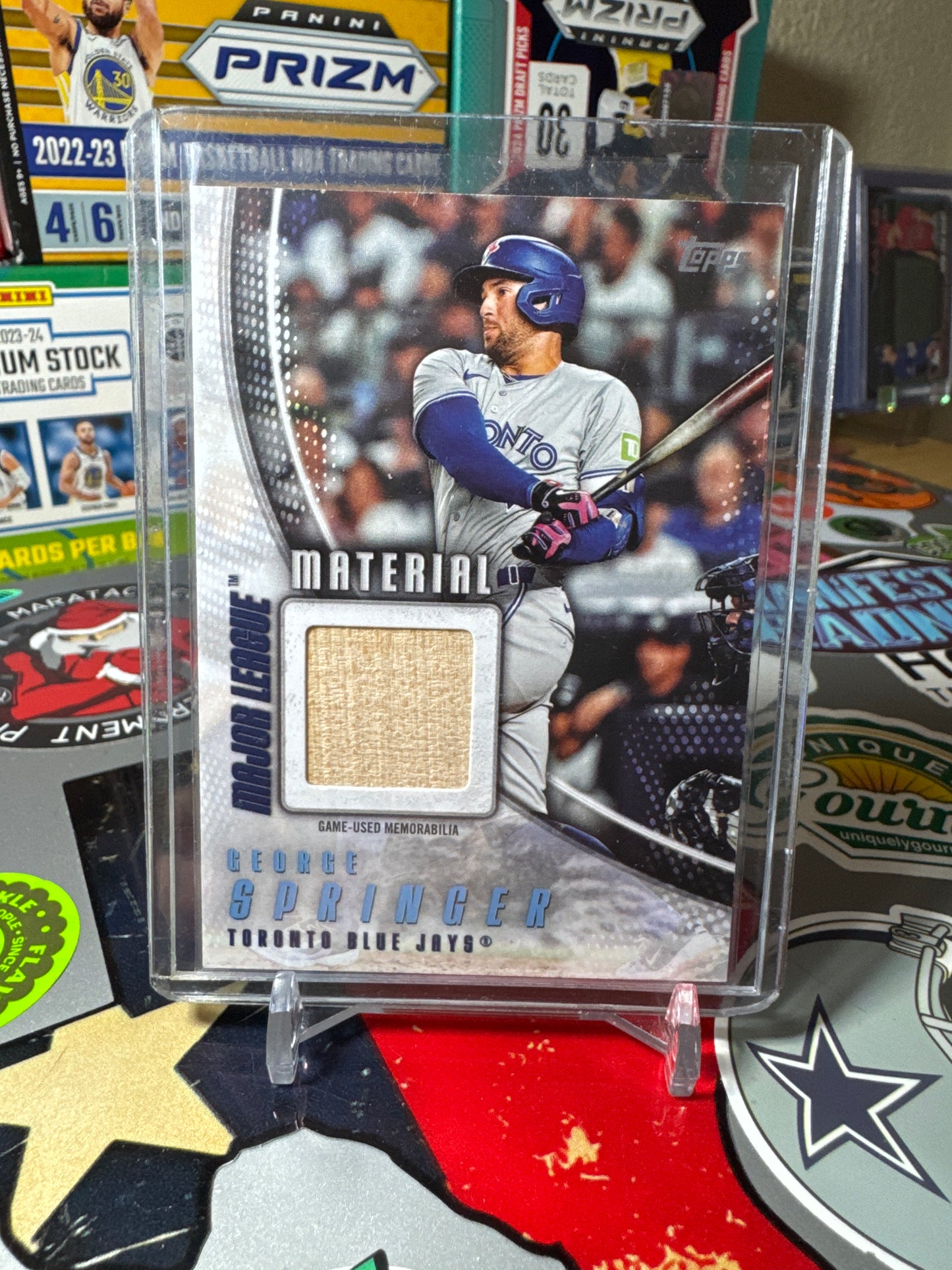 2025 Topps Series One- Major League Material #MLM-GS George Springer- ( Game Used Bat)