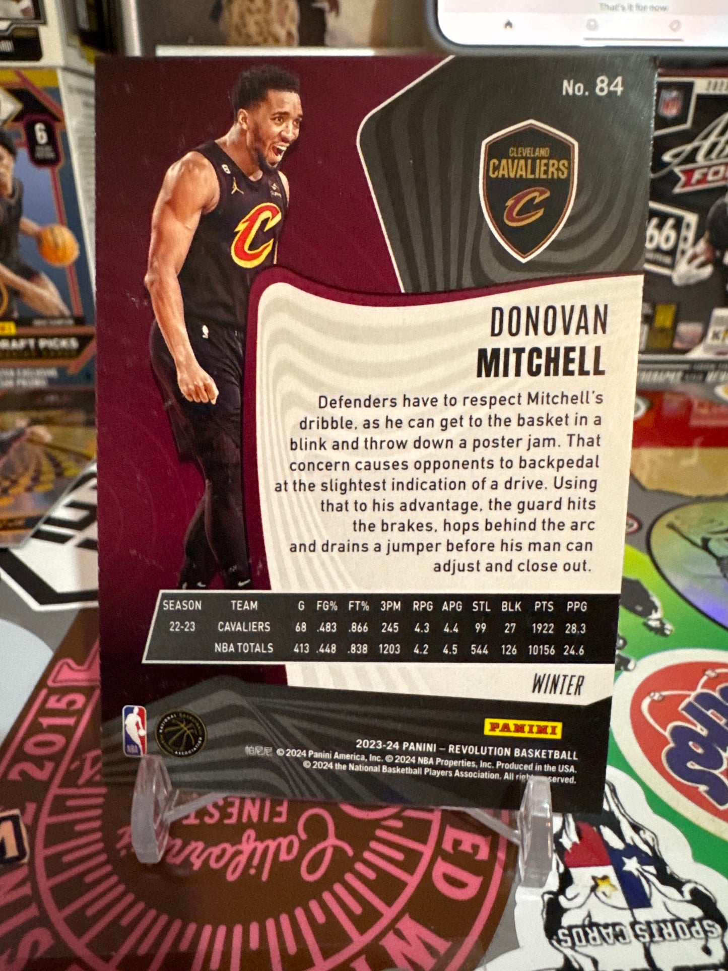 2023 Panini Revolution #84 Donovan Mitchell- Winter