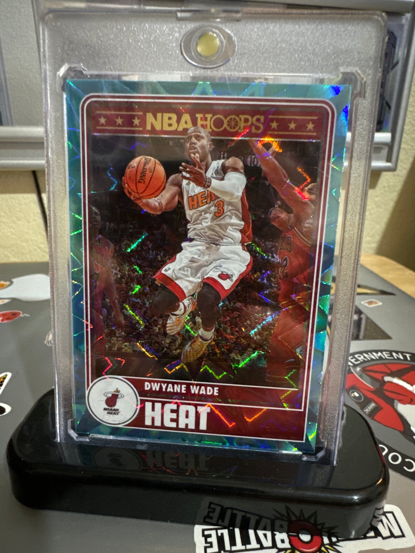 2023 Panini Hoops #299 Dwayne Wade. Teal Explosion.
