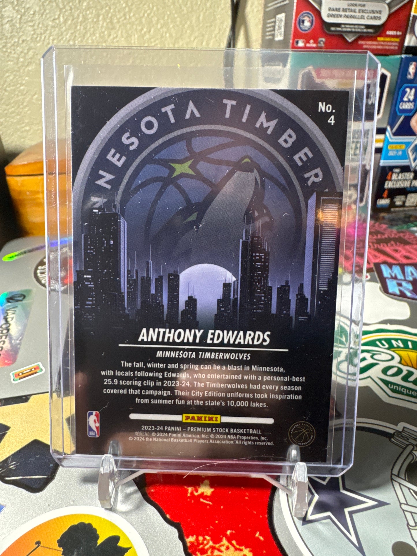 2023 Panini Hoops City Edition #4 Anthony Edwards