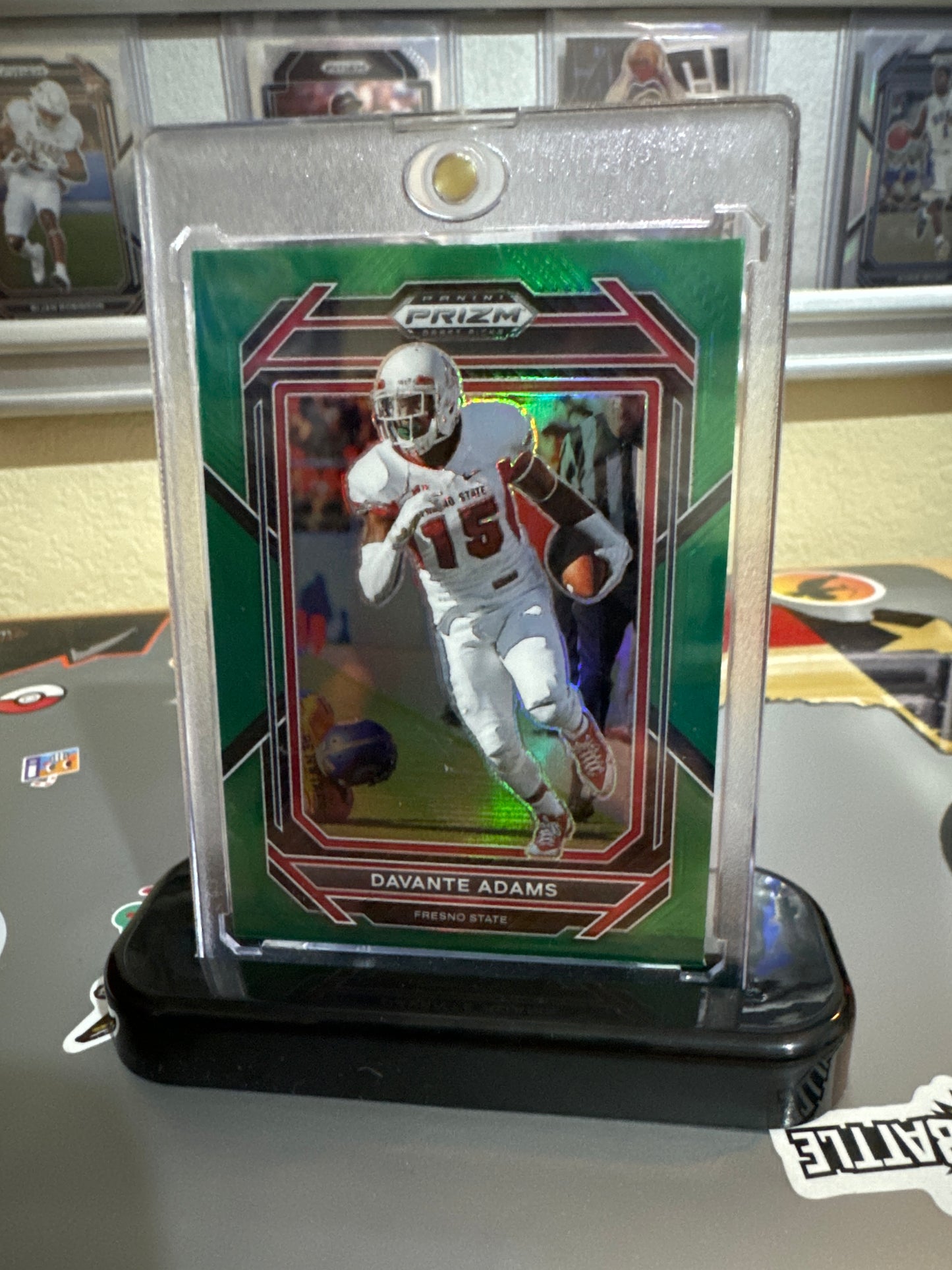 2023 Panini Prizm draft picks # 24 Davante Adams- Green Prizm