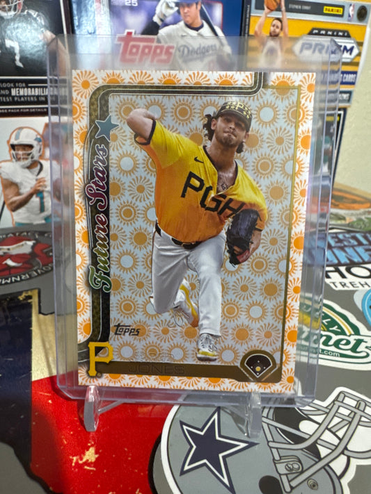 2025 Topps Series 2 Future Stars #541 Jared Jones- Holiday Sun Parallel