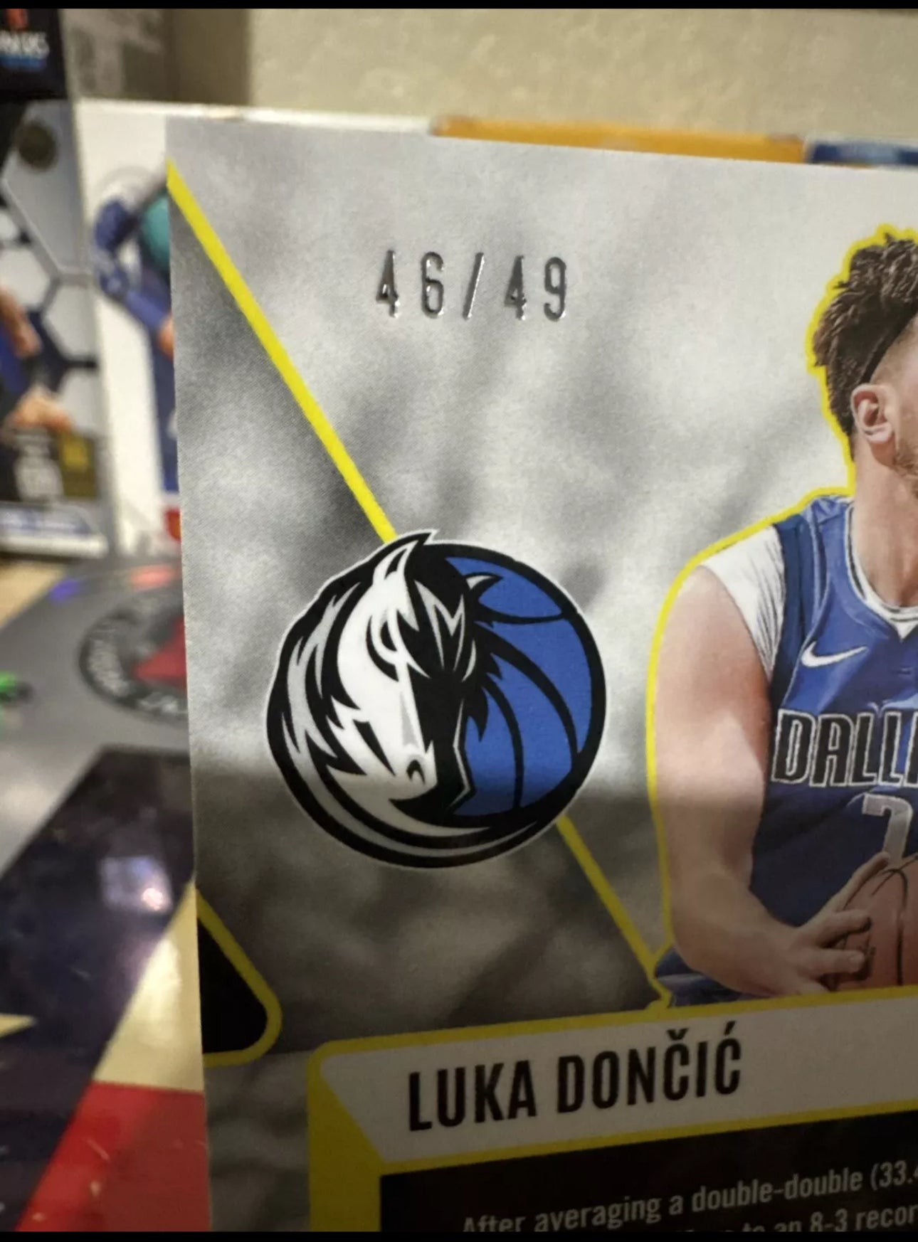 2023 Panini Phoenix- Fade to black #18 Luka Doncic- Bronze Lazer Parallel- Numbered 46/49 Low number. Rare