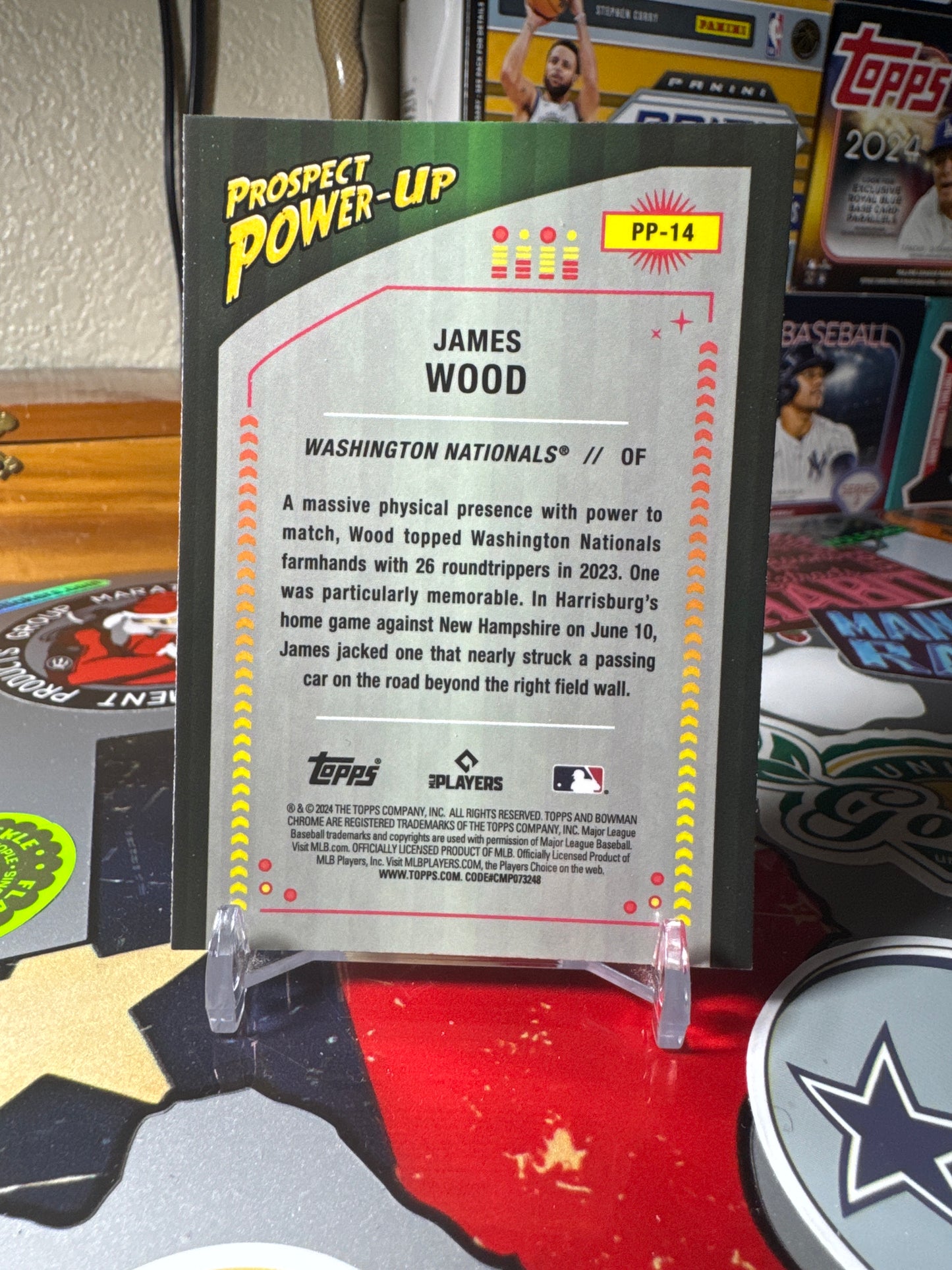 2024 Bowman Prospect Power-Up #PP-14 James Wood