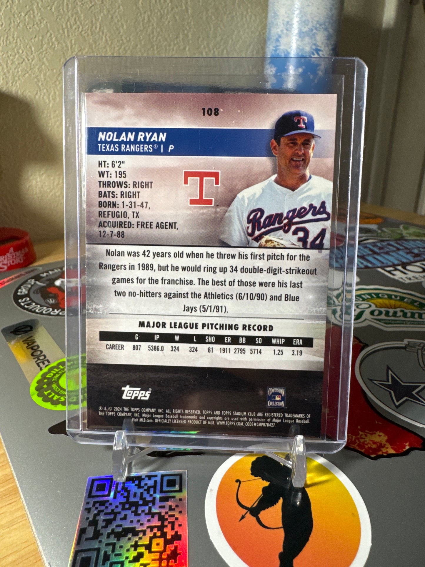 2024 Topps Stadium Club #108 Nolan Ryan