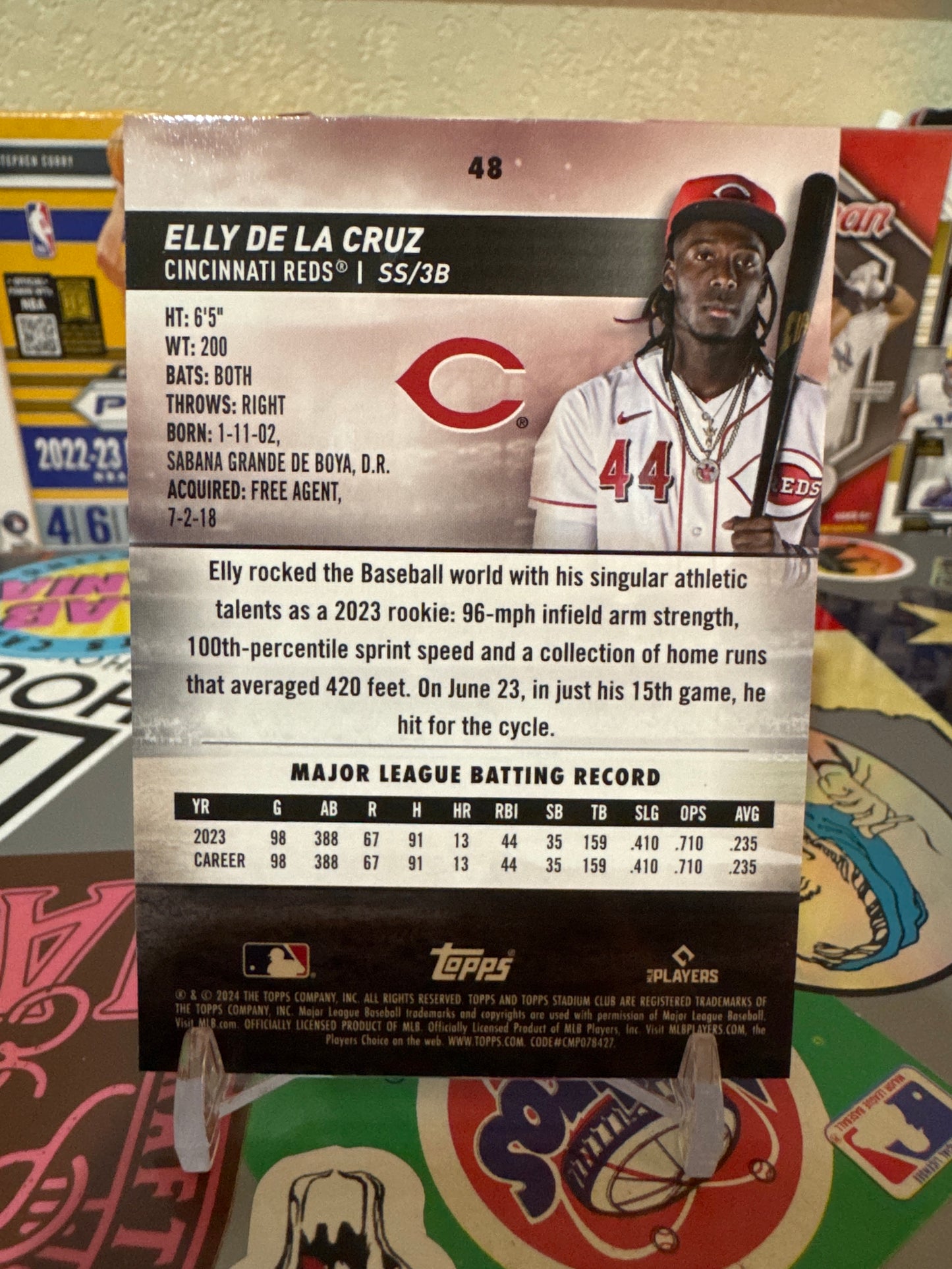2024 Topps Stadium Club #48 Elly De La Cruz RC