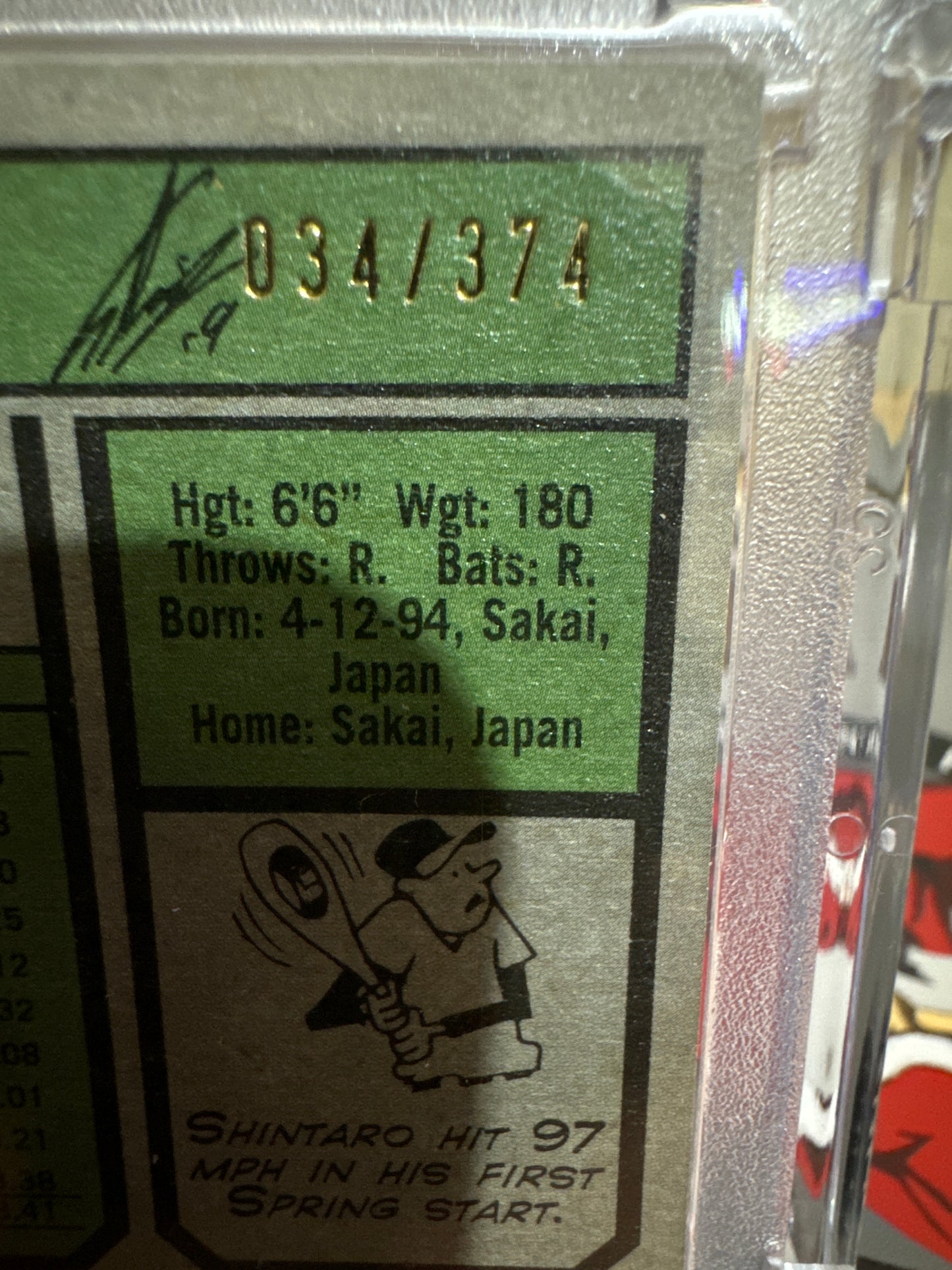 2023 Topps Heritage #688 Shintaro Fujinami Silver Rainbow Foil Parallel. Numbered 34/374