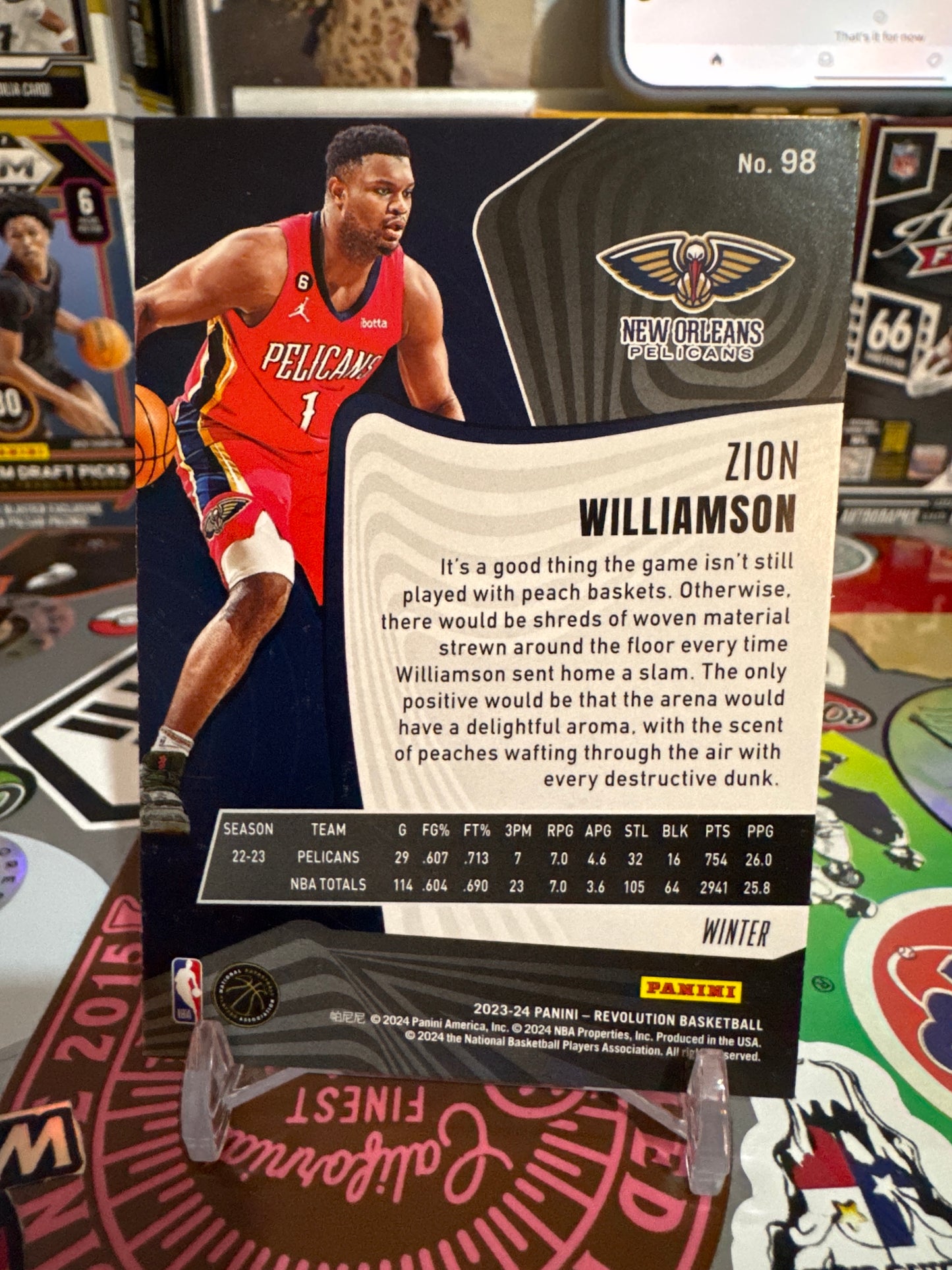 2023 Panini Revolution #98 Zion Williamson- Winter