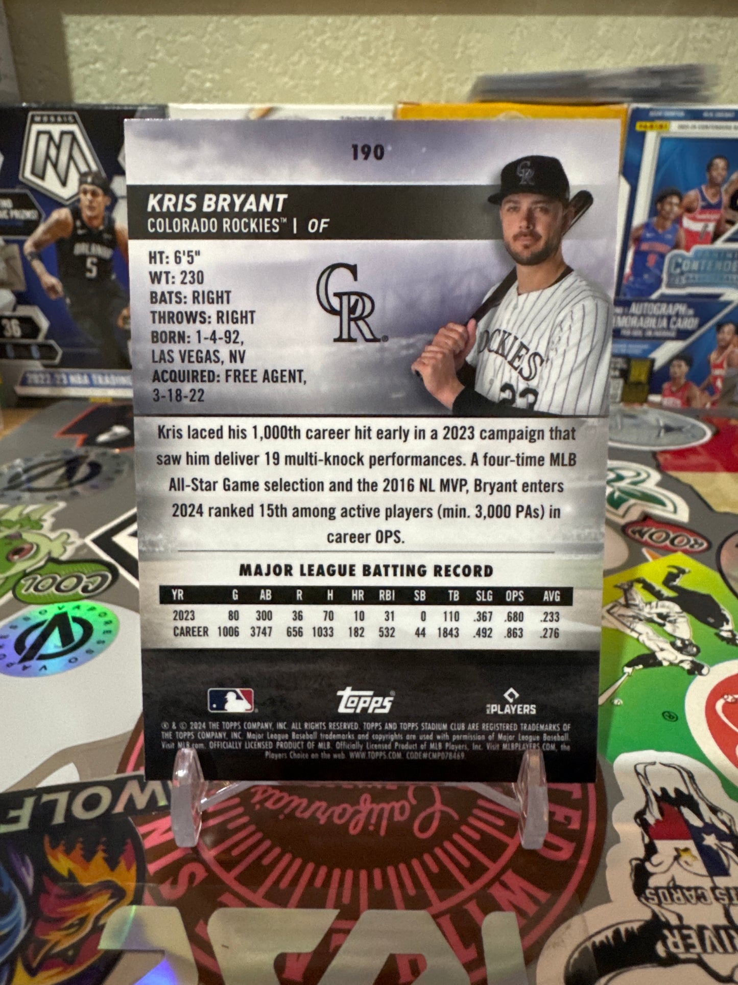 2024 Topps Stadium Club Chrome #190 Kris Bryant