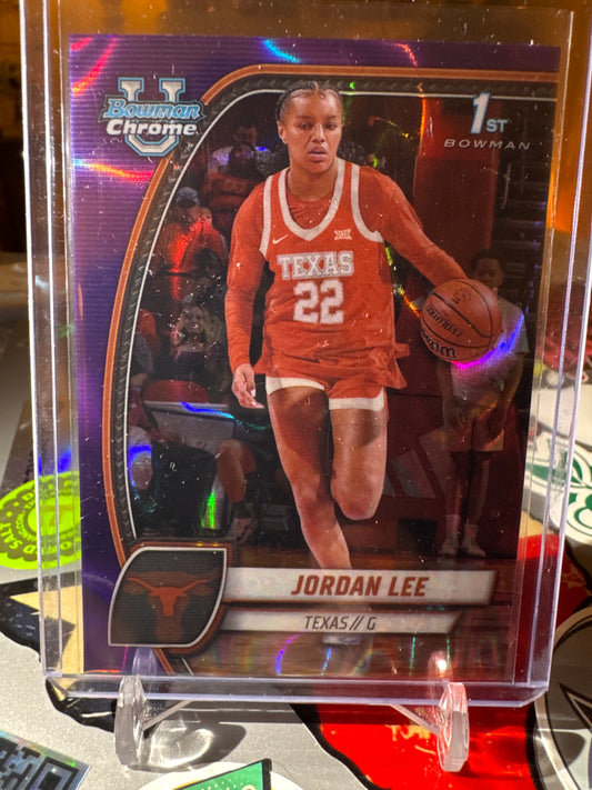 2024 Topps Bowman U #34 Jordan Lee- 1’st Bowman-Purple Lava Refractor