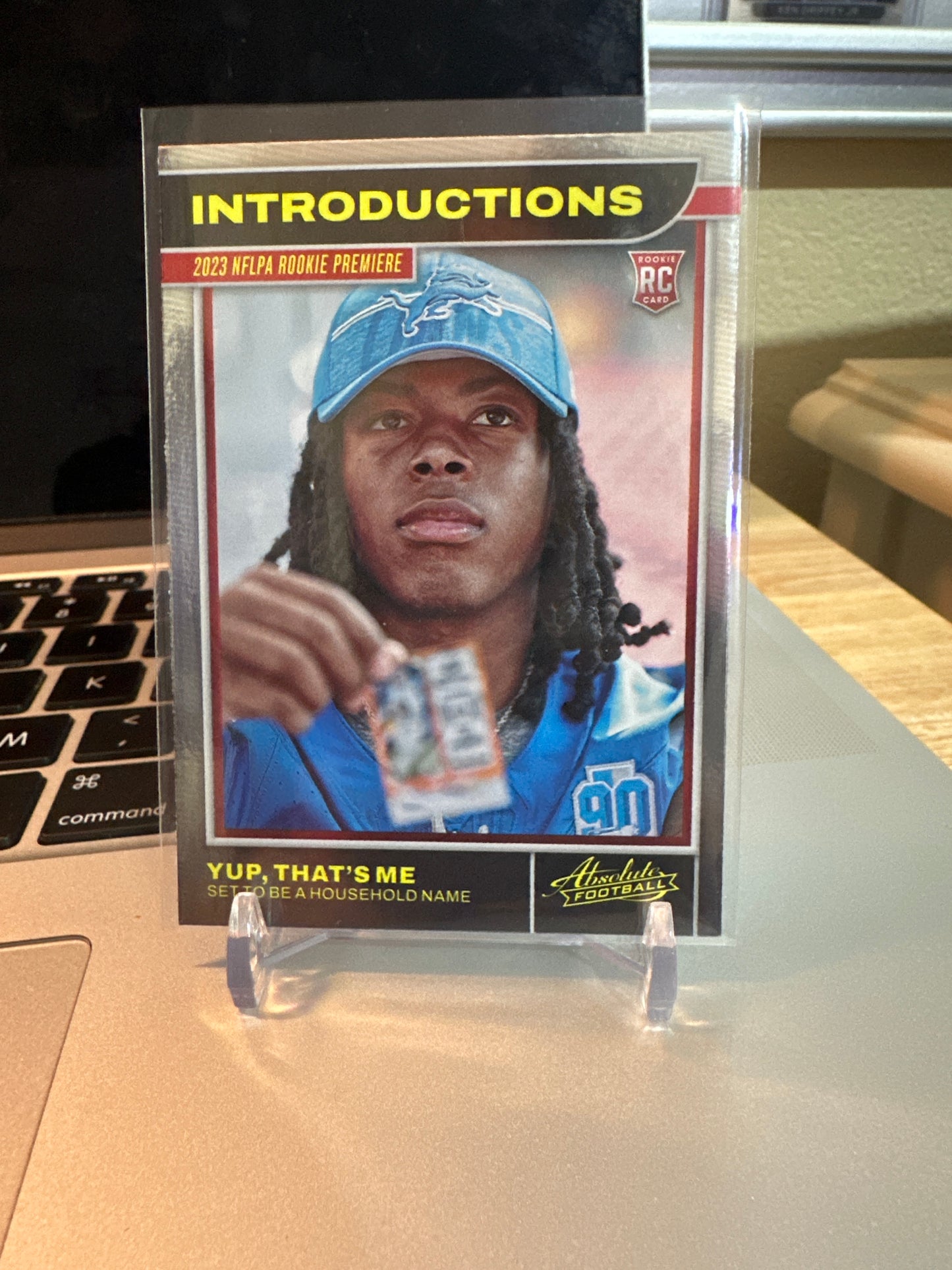 2023 Panini Absolute Rookie introductions #4 Jahmyr Gibbs RC