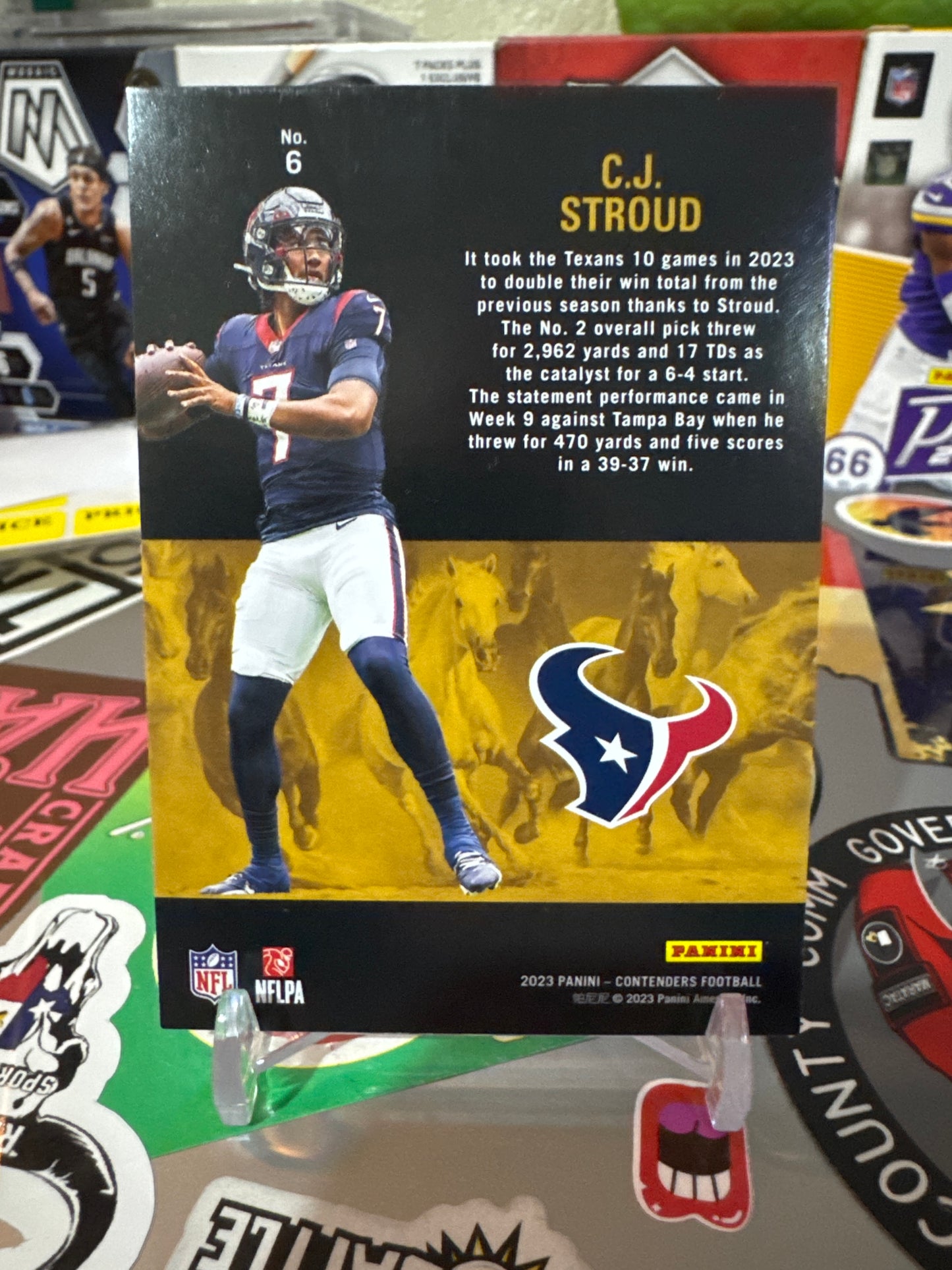 2023 Panini Contenders Rookie Stallions #6 CJ Stroud RC