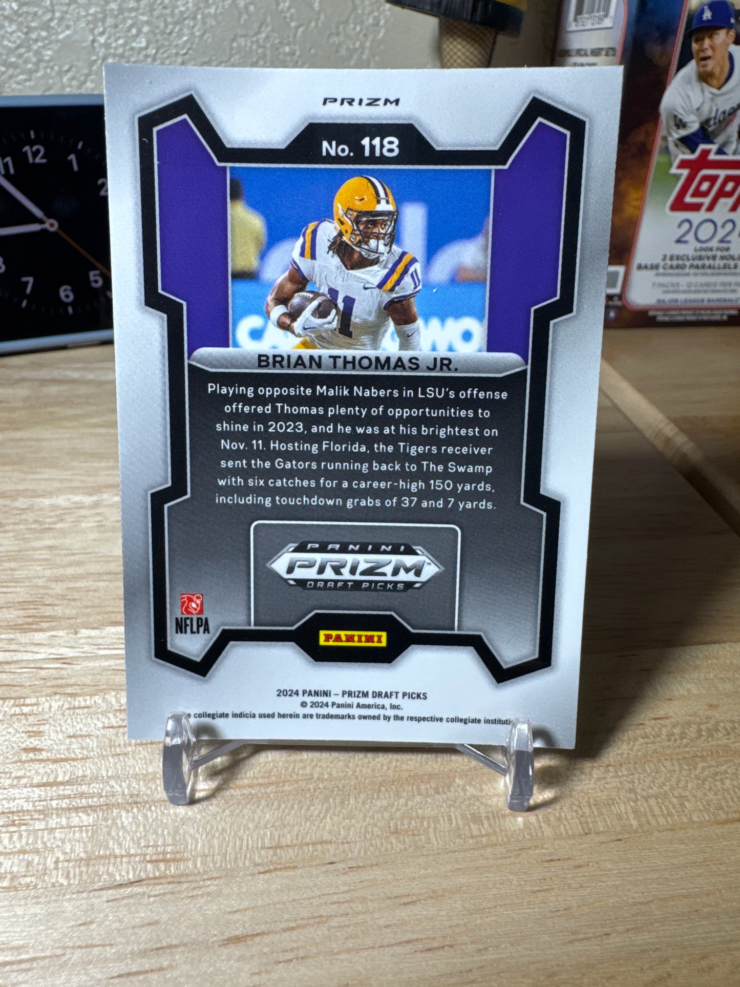 2024 Panini Prizm Draft Picks #118 Brian Thomas Jr. RC - True Silver Parallel