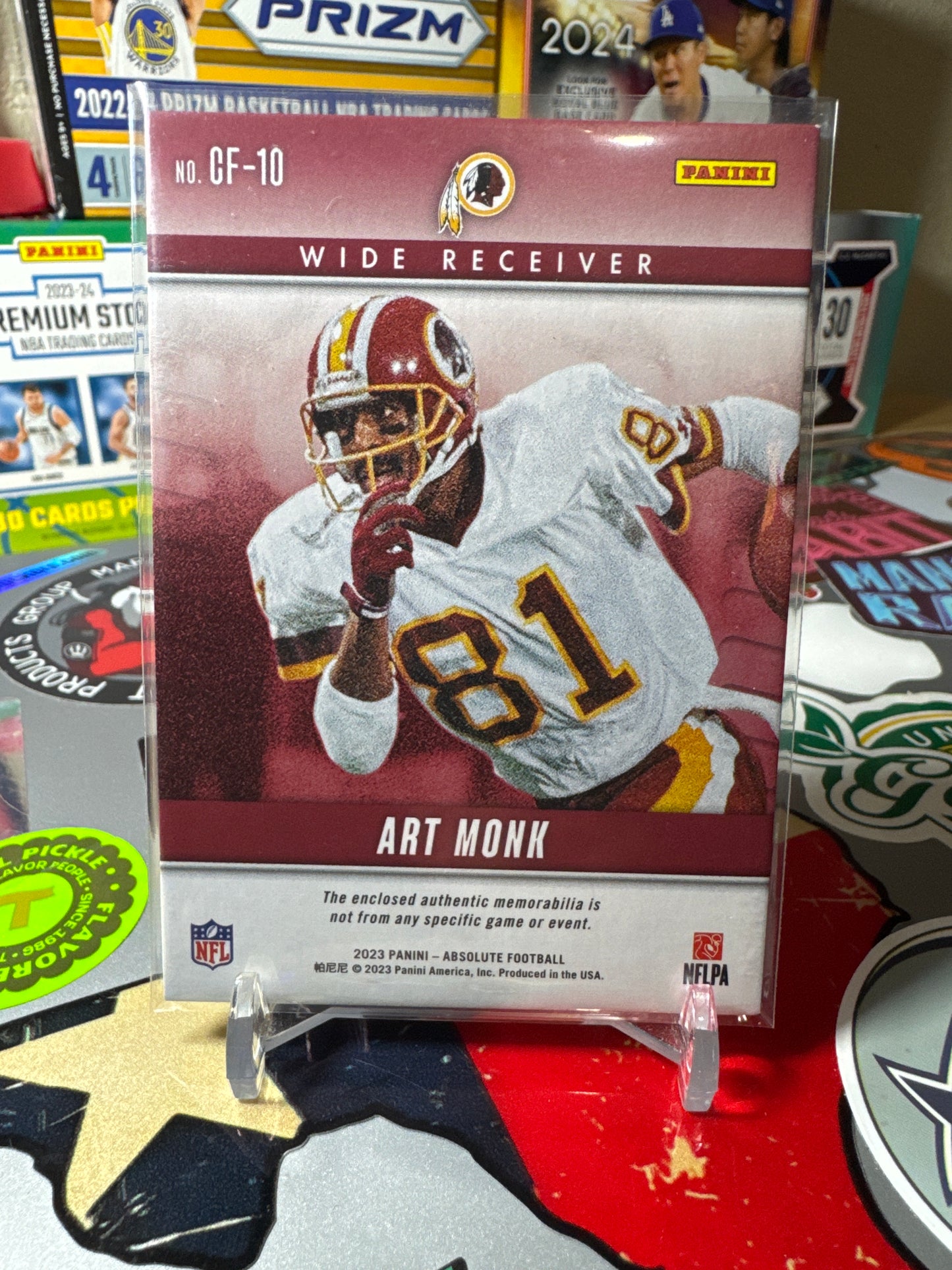 2023 Panini Absolute Championship Fabric #CF-10 Art Monk