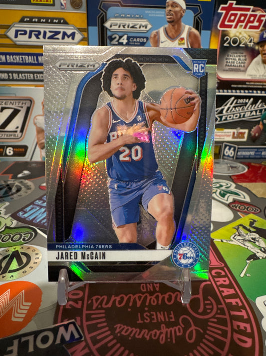 2024 Panini Prizm #222 Jared McCain RC- True Silver Parallel