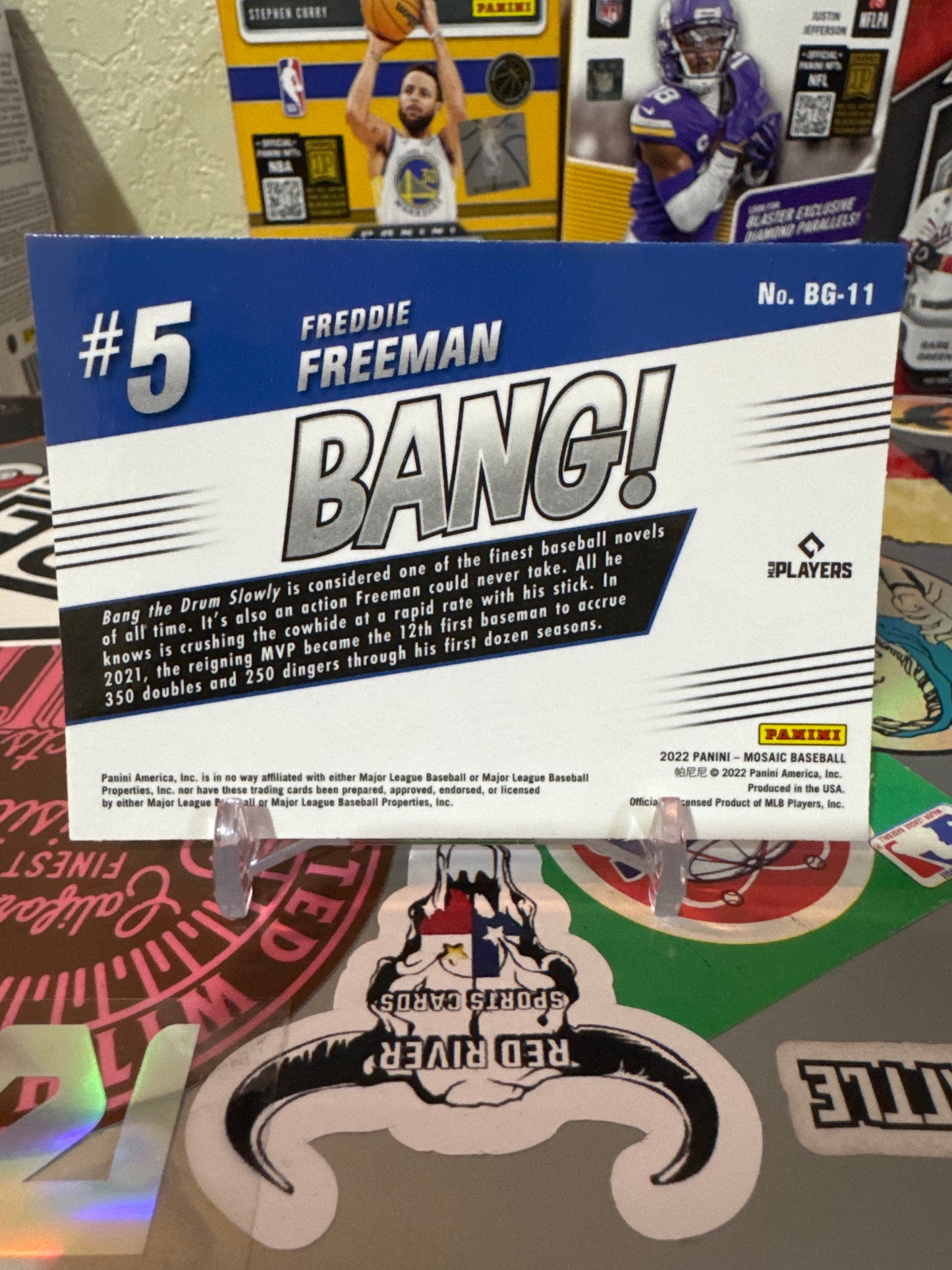 2022 Panini Mosaic. BANG. #BG-11 Freddie Freeman
