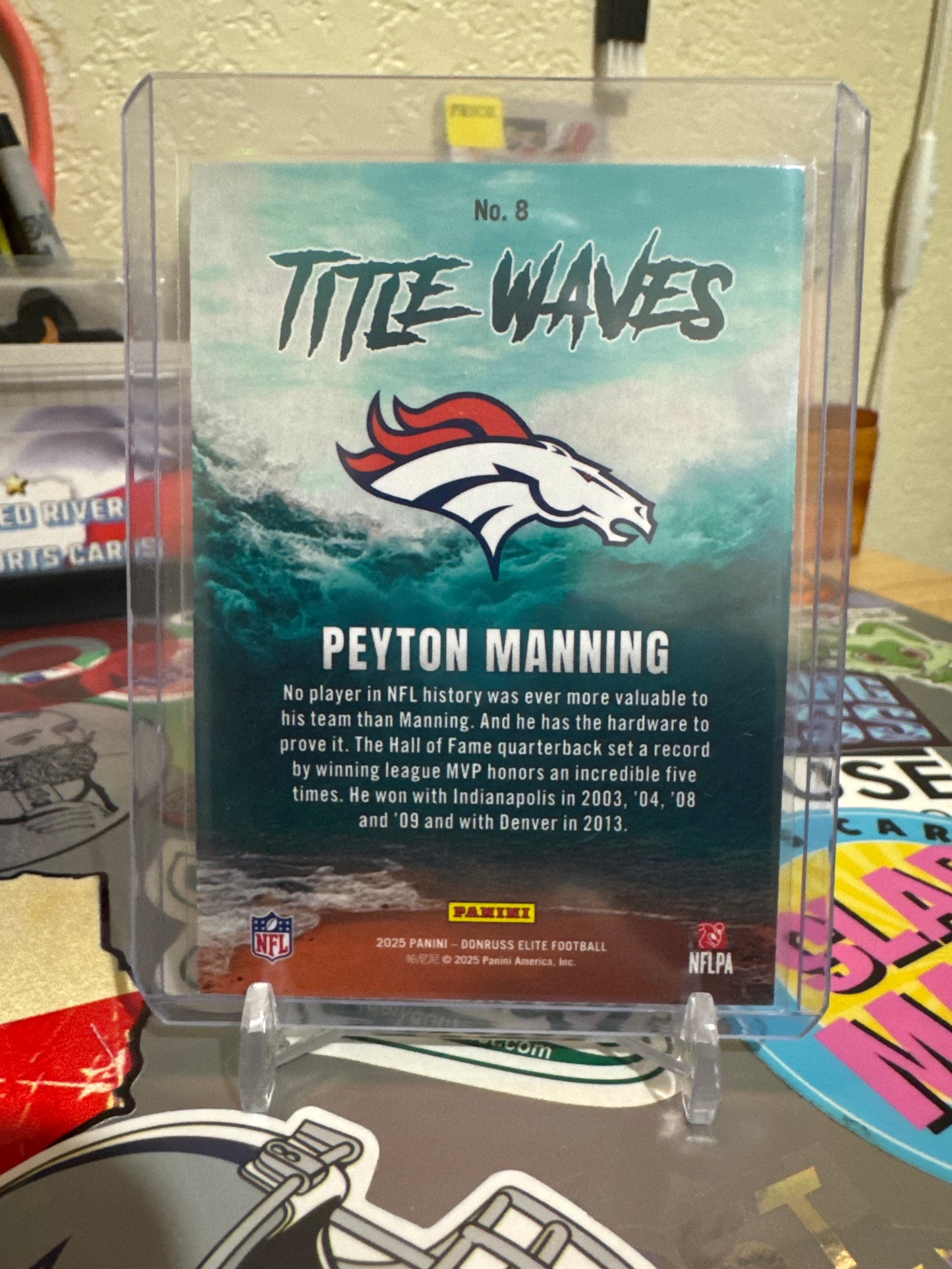 2025 Donruss Elite Title Waves #8 Peyton Manning