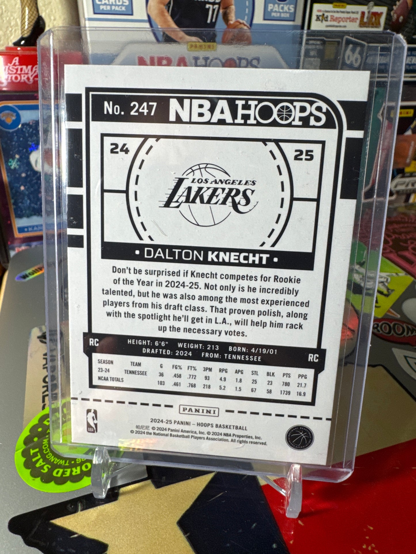 2024 Panini Hoops #247 Dalton Knecht RC