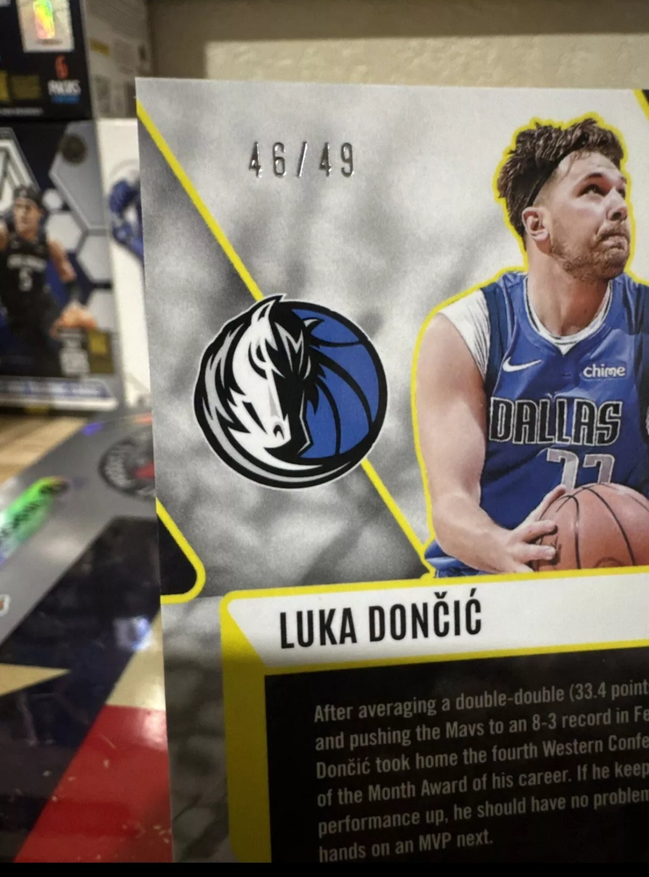 2023 Panini Phoenix- Fade to black #18 Luka Doncic- Bronze Lazer Parallel- Numbered 46/49 Low number. Rare