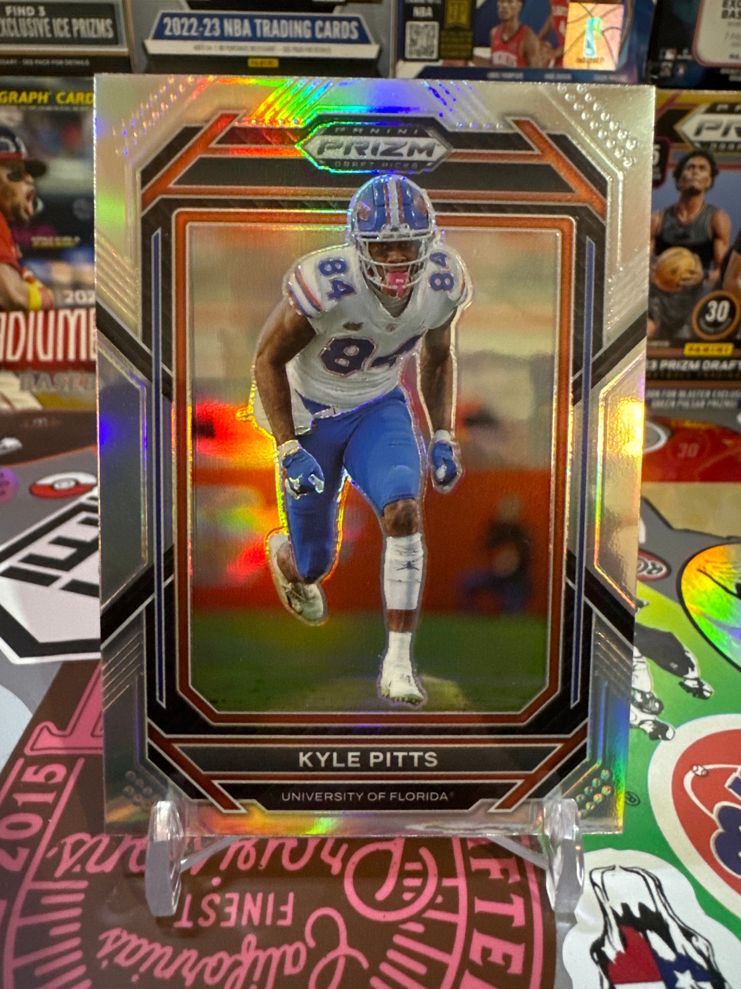 2023 Panini Prizm draft picks #65 Kyle Pitts- True Silver Parallel