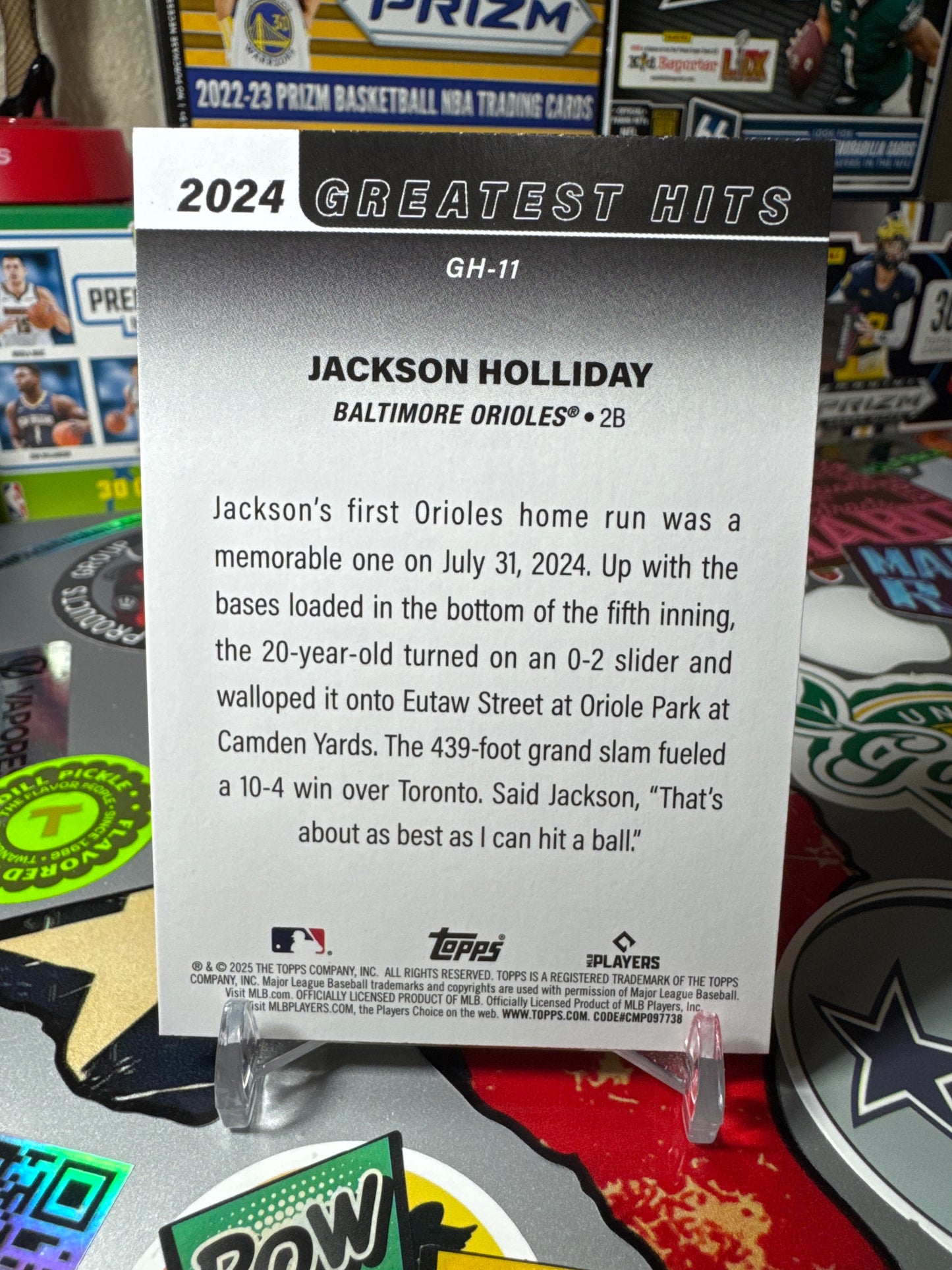 2025 Topps 2024 Greatest Hits #GH-11 Jackson Holiday