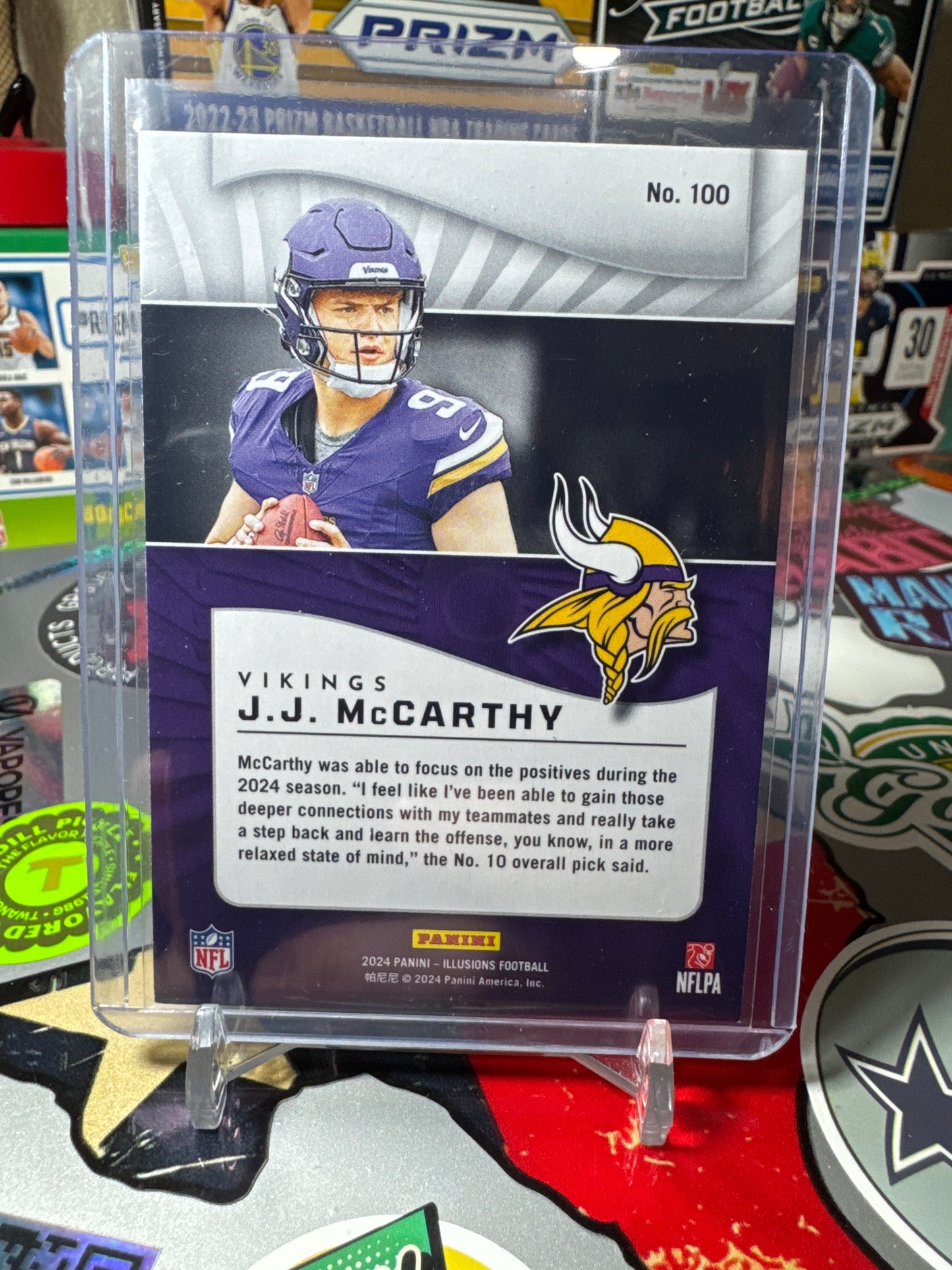 2024 Panini Illusions #100 J.J. McCarthy RC
