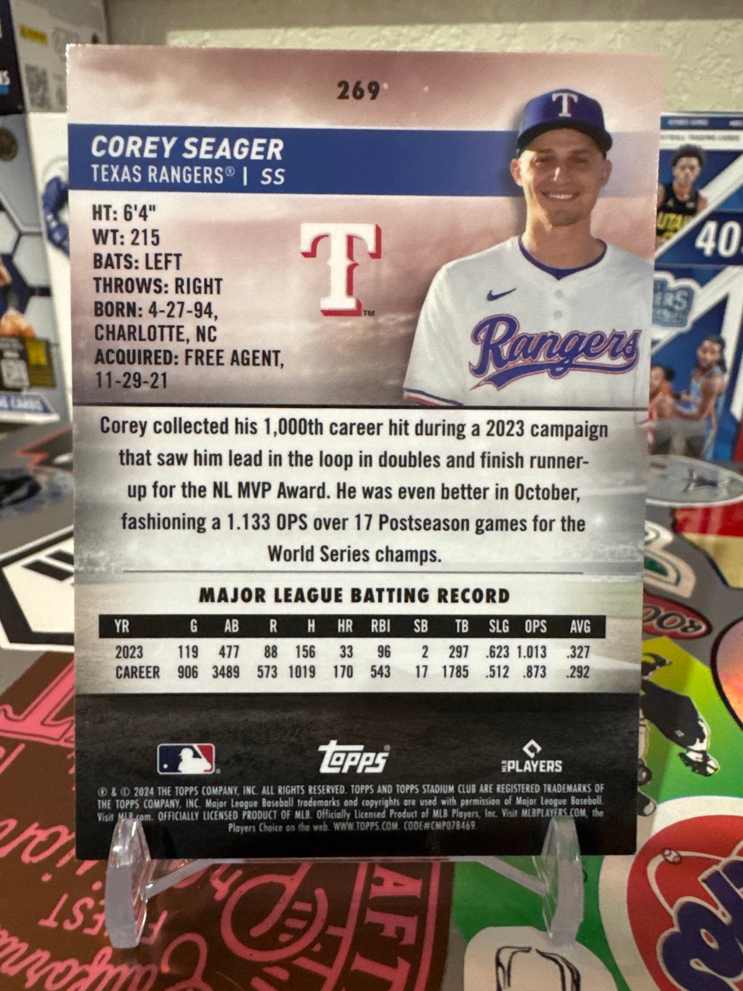2024 Topps Stadium Club Chrome #269 Corey Seager
