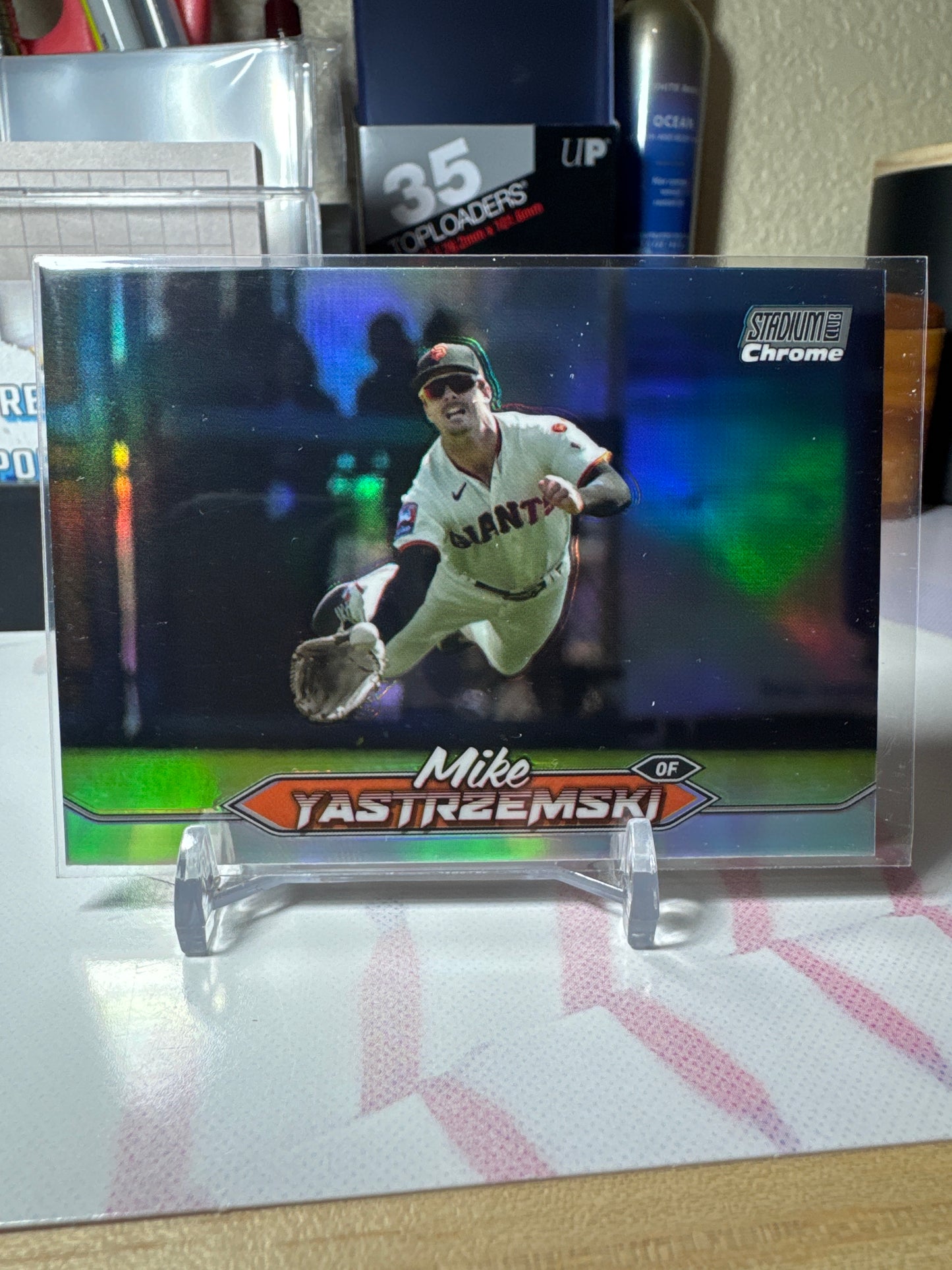 2024 Topps Stadium Club Chrome #232 Mike Yastrzemski- Refractor