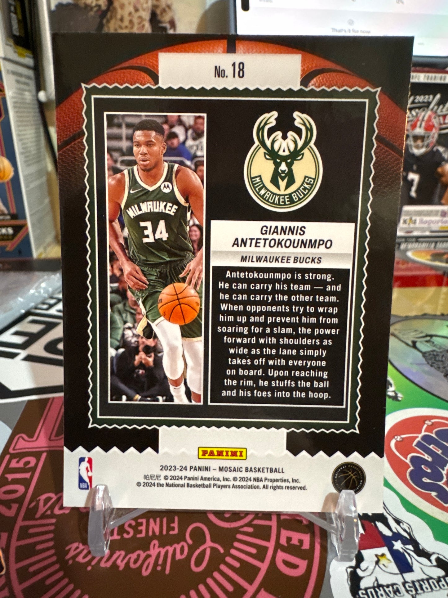 2023 Panini Mosaic Jam Masters #18 Giannis Antetokounmpo