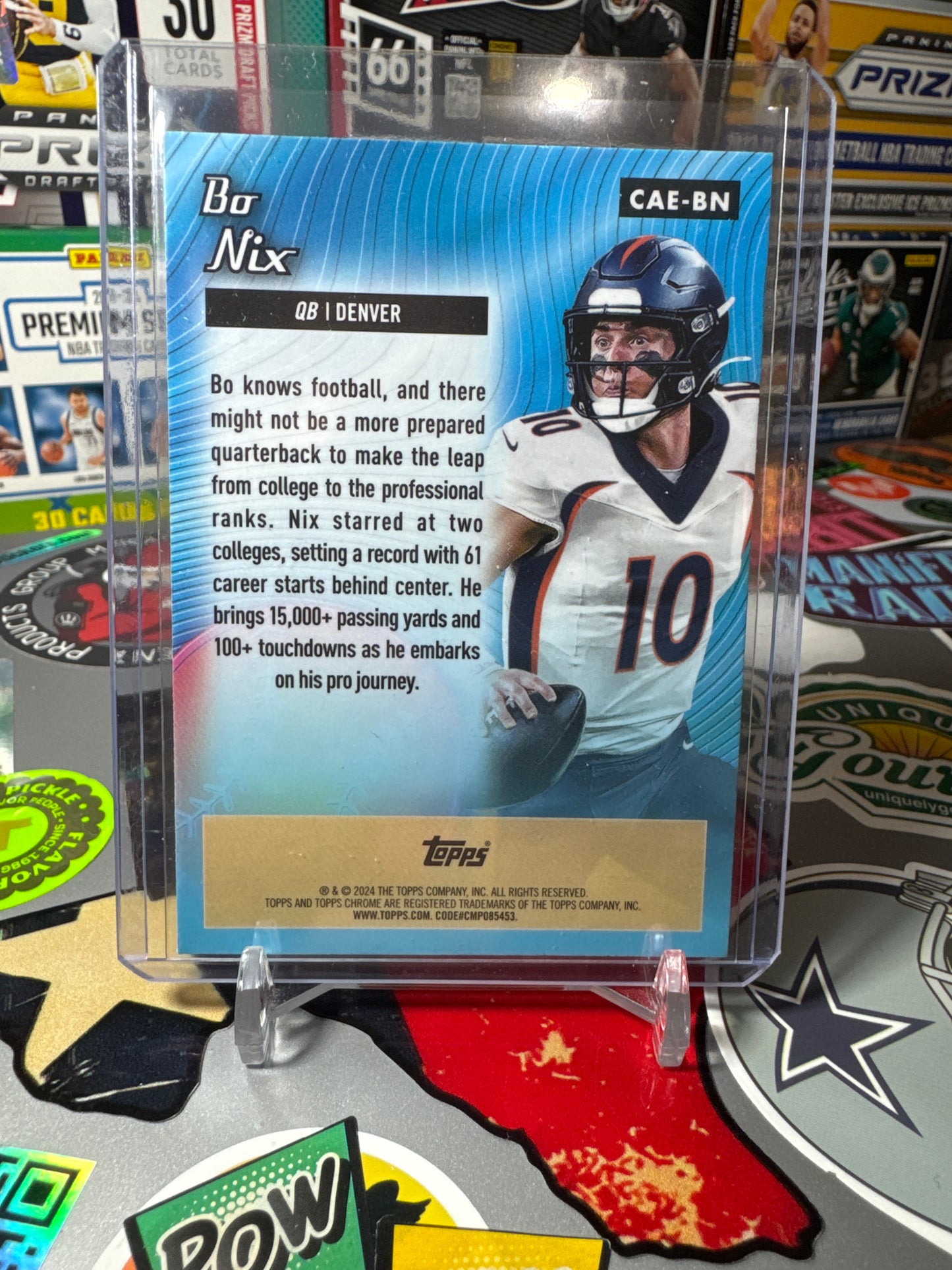 2024 Topps Chrome ALL ETCH #CAE-BN Bo Nix RC