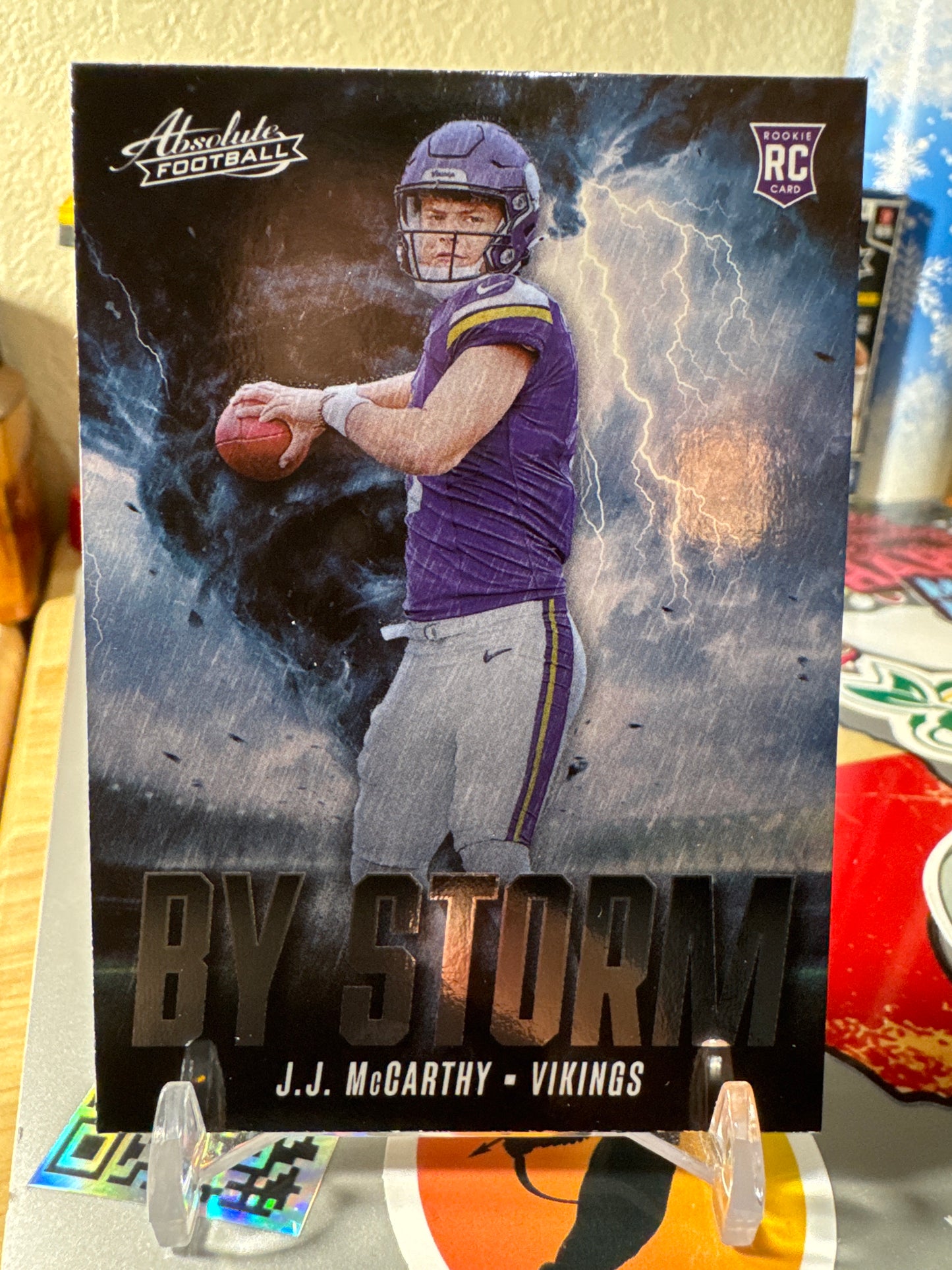 2024 Panini Absolute By Storm #10 J.J. McCarthy RC