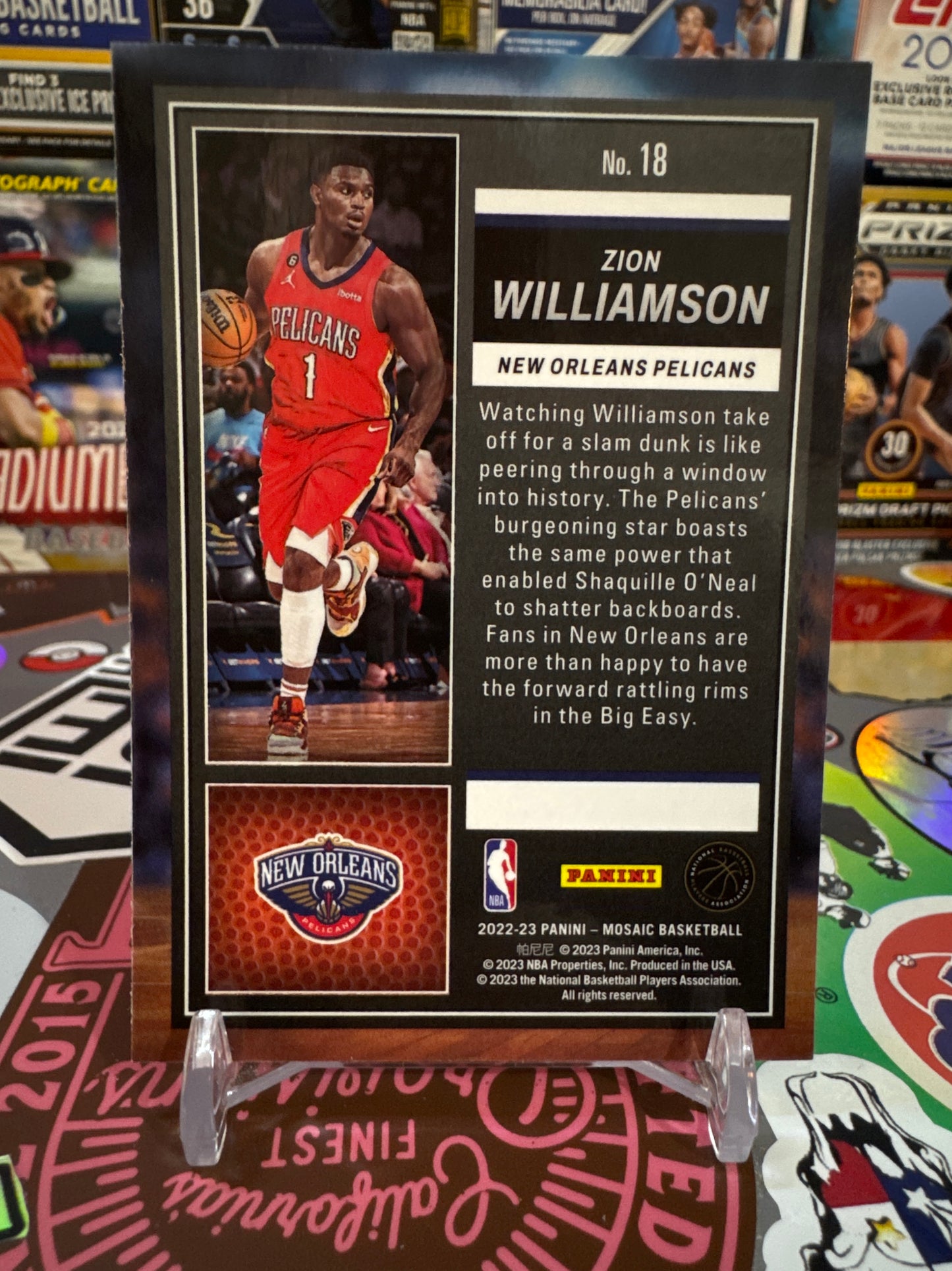 2022 Panini Mosaic Jam Masters #18 Zion Williamson