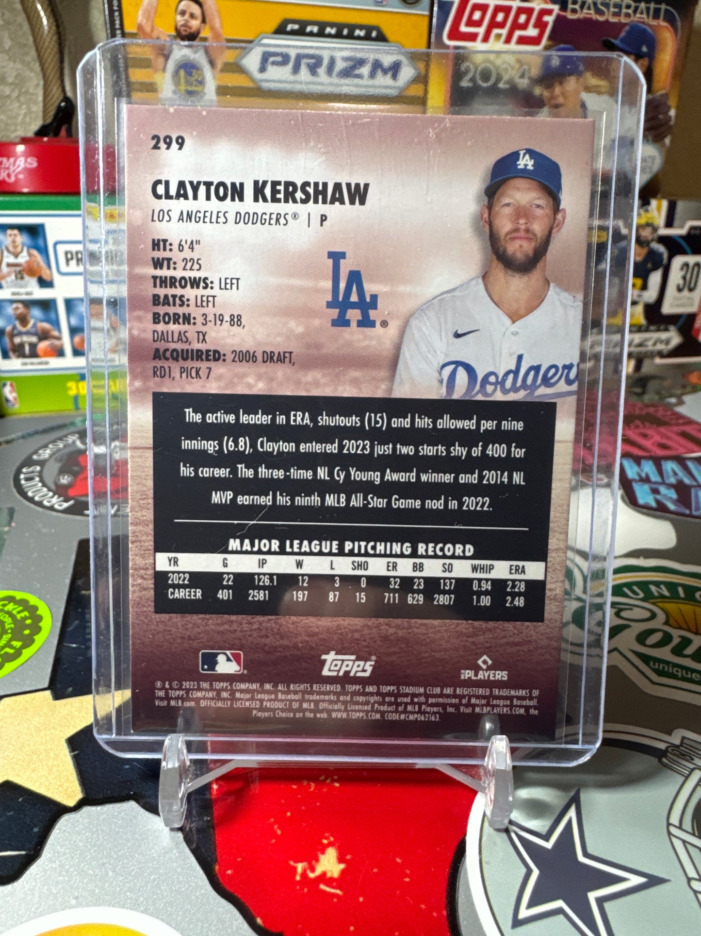 2023 Topps Stadium club 1991 Design variations #299 Clayton Kershaw