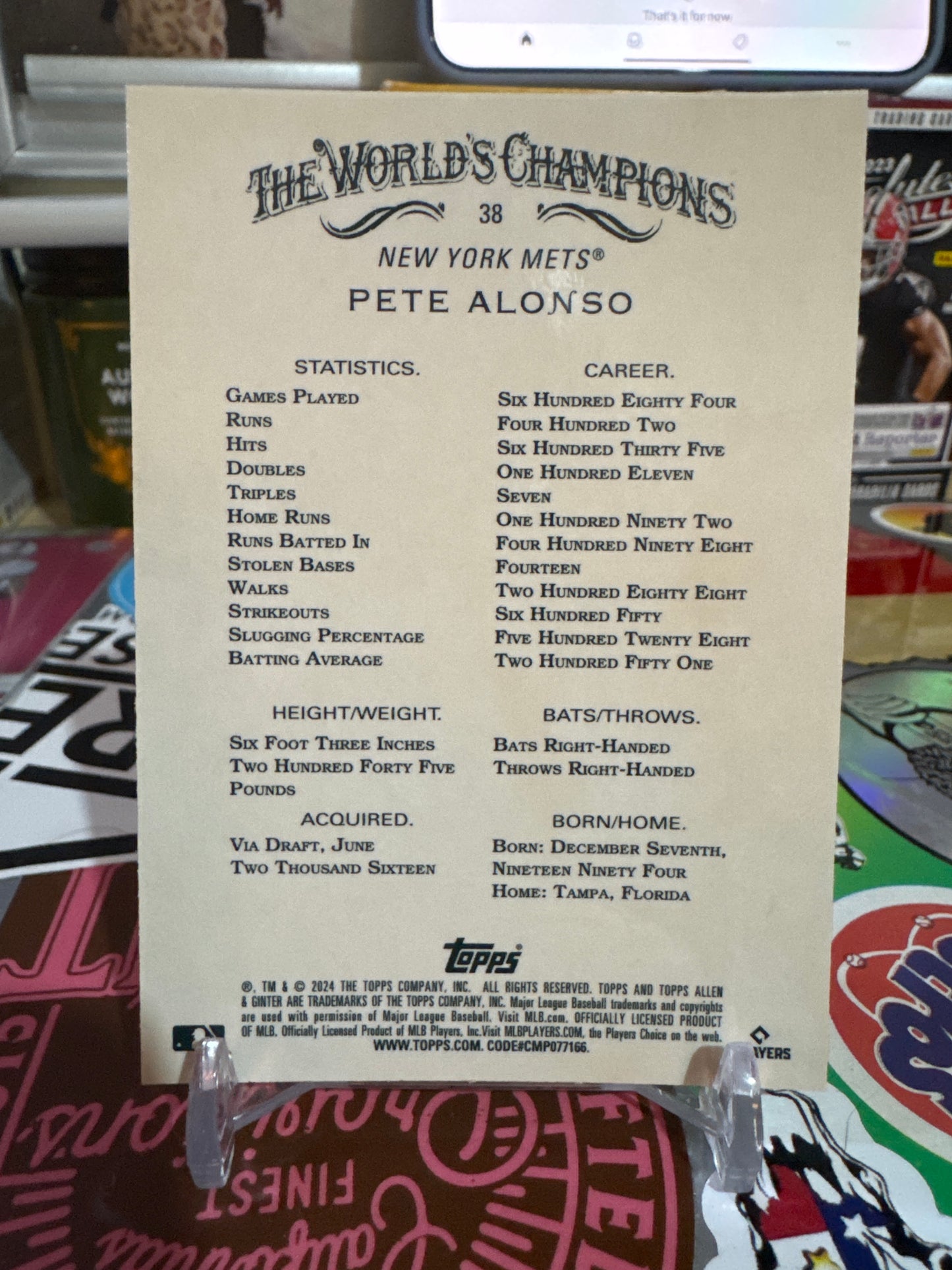 2024 Allen & Ginter #38 Pete Alonzo Silver Parallel